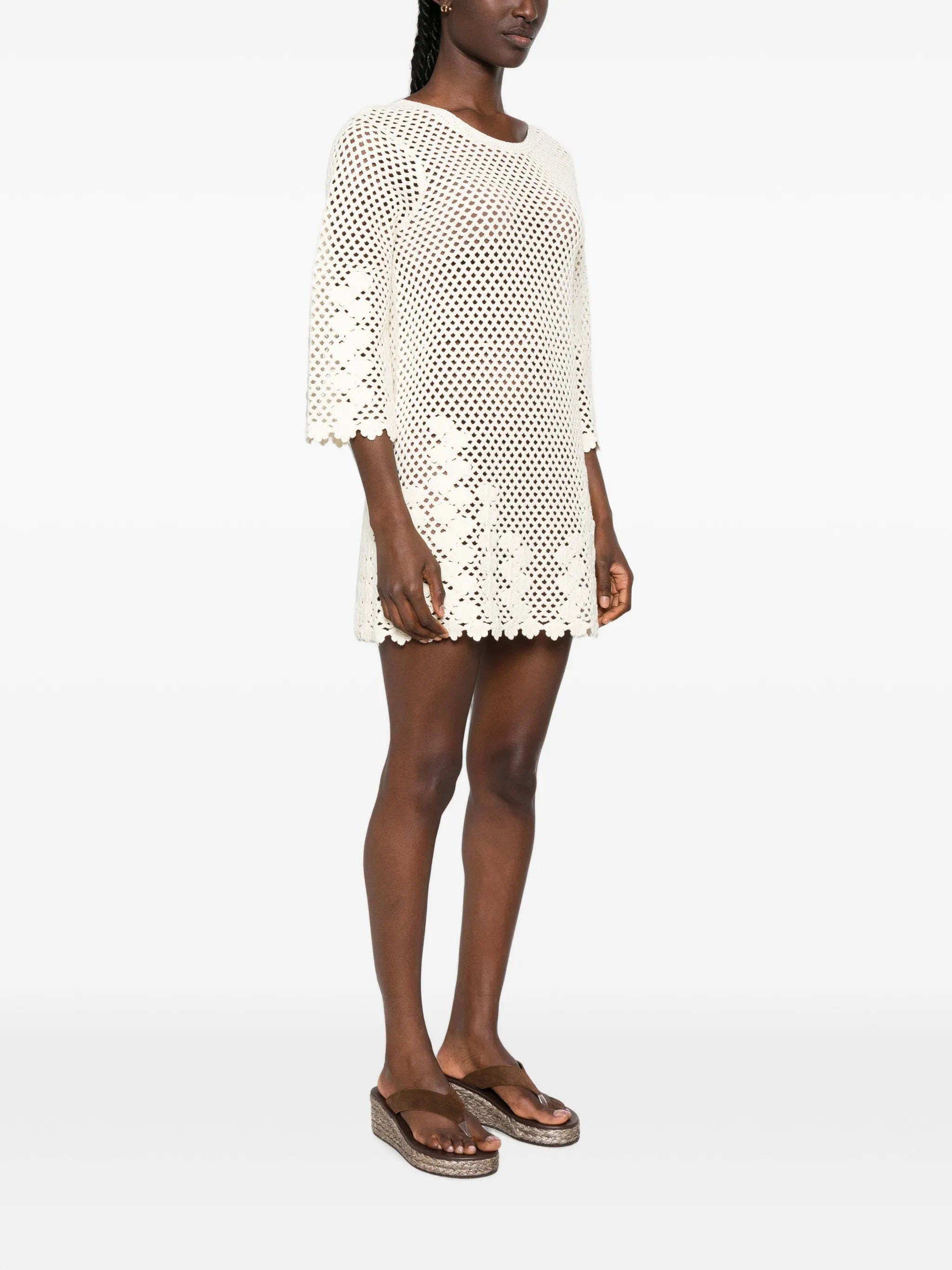 Posse Saskia floral - crochet mini dress