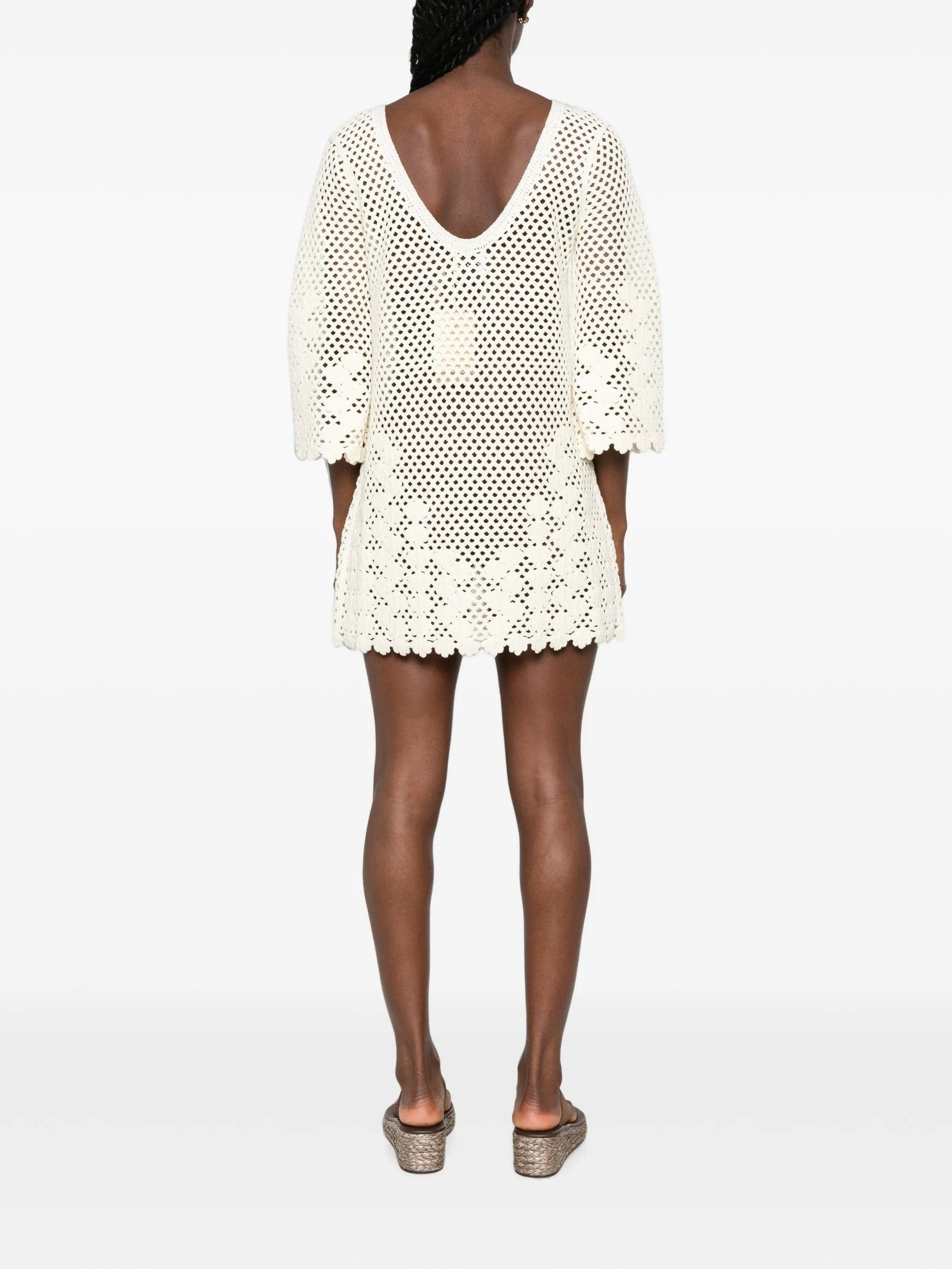 Posse Saskia floral - crochet mini dress