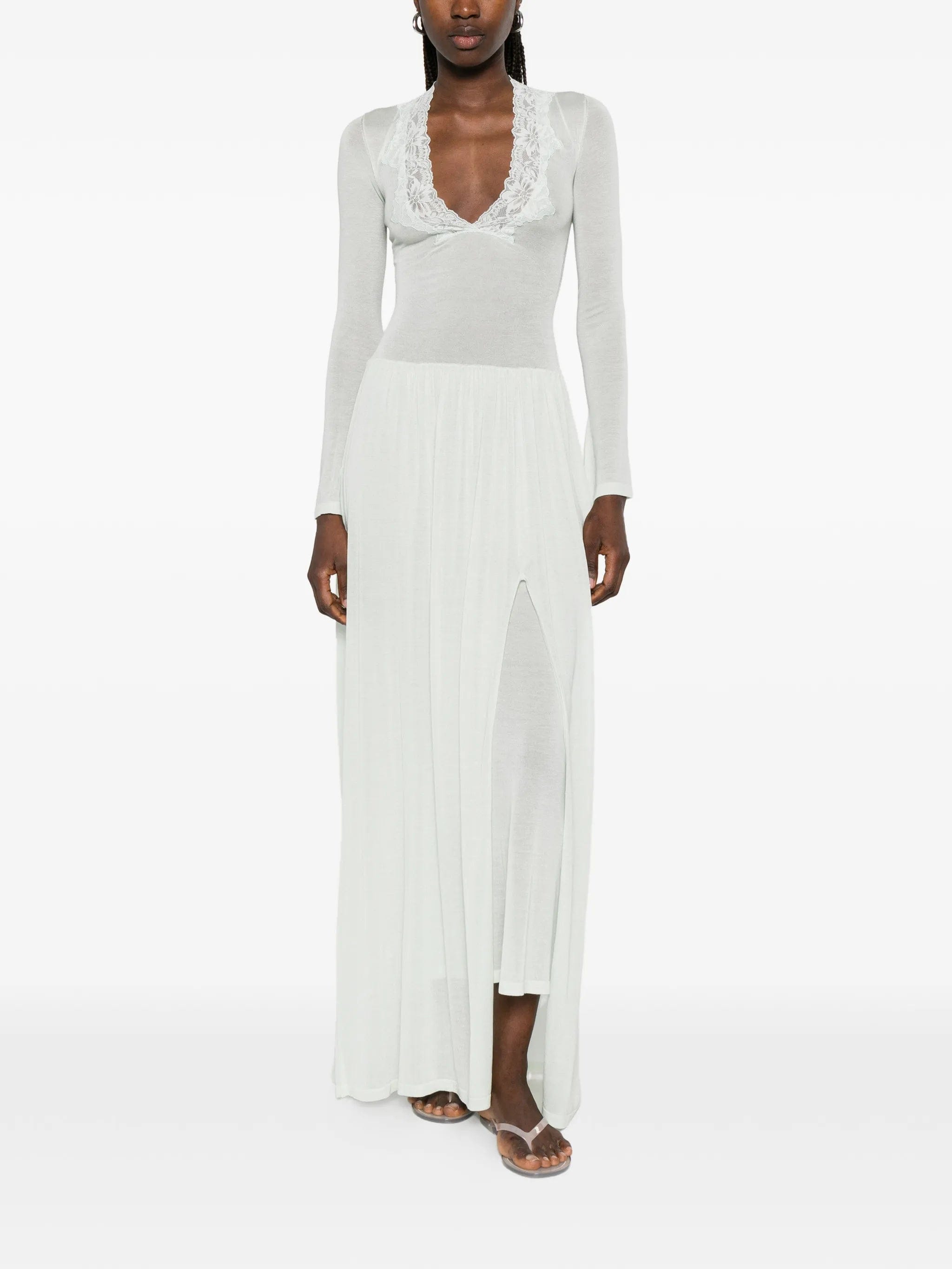Aya Muse Maris lace - trim maxi dress