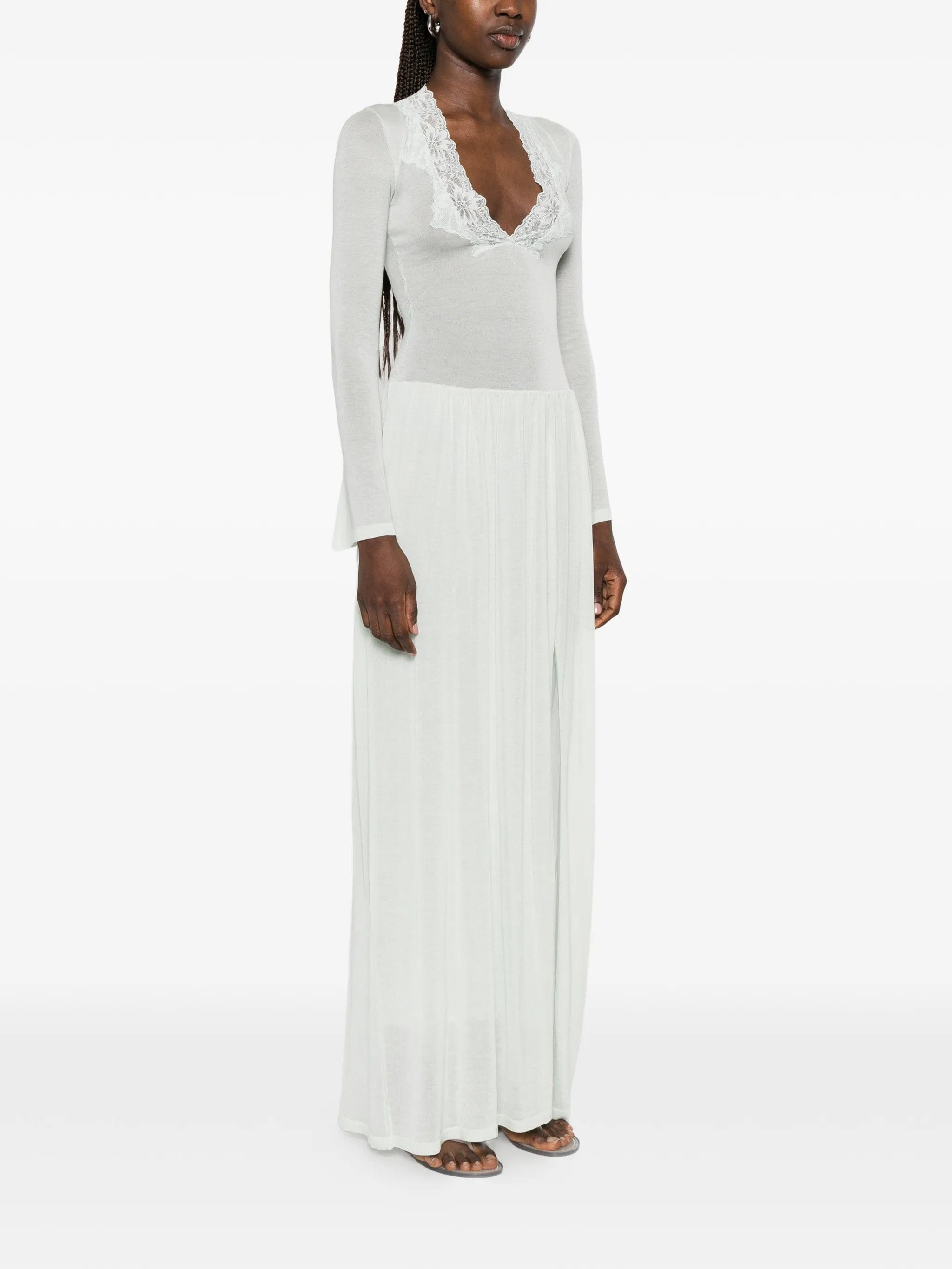 Aya Muse Maris lace - trim maxi dress