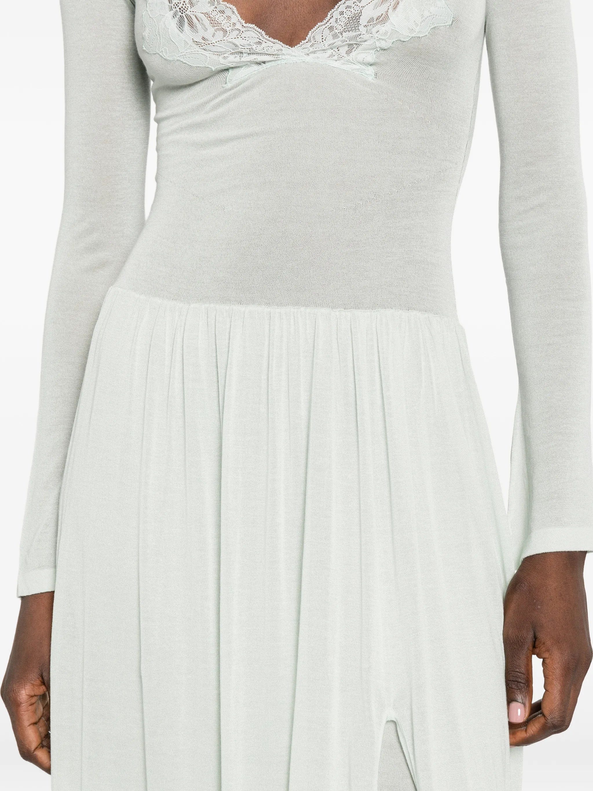 Aya Muse Maris lace - trim maxi dress