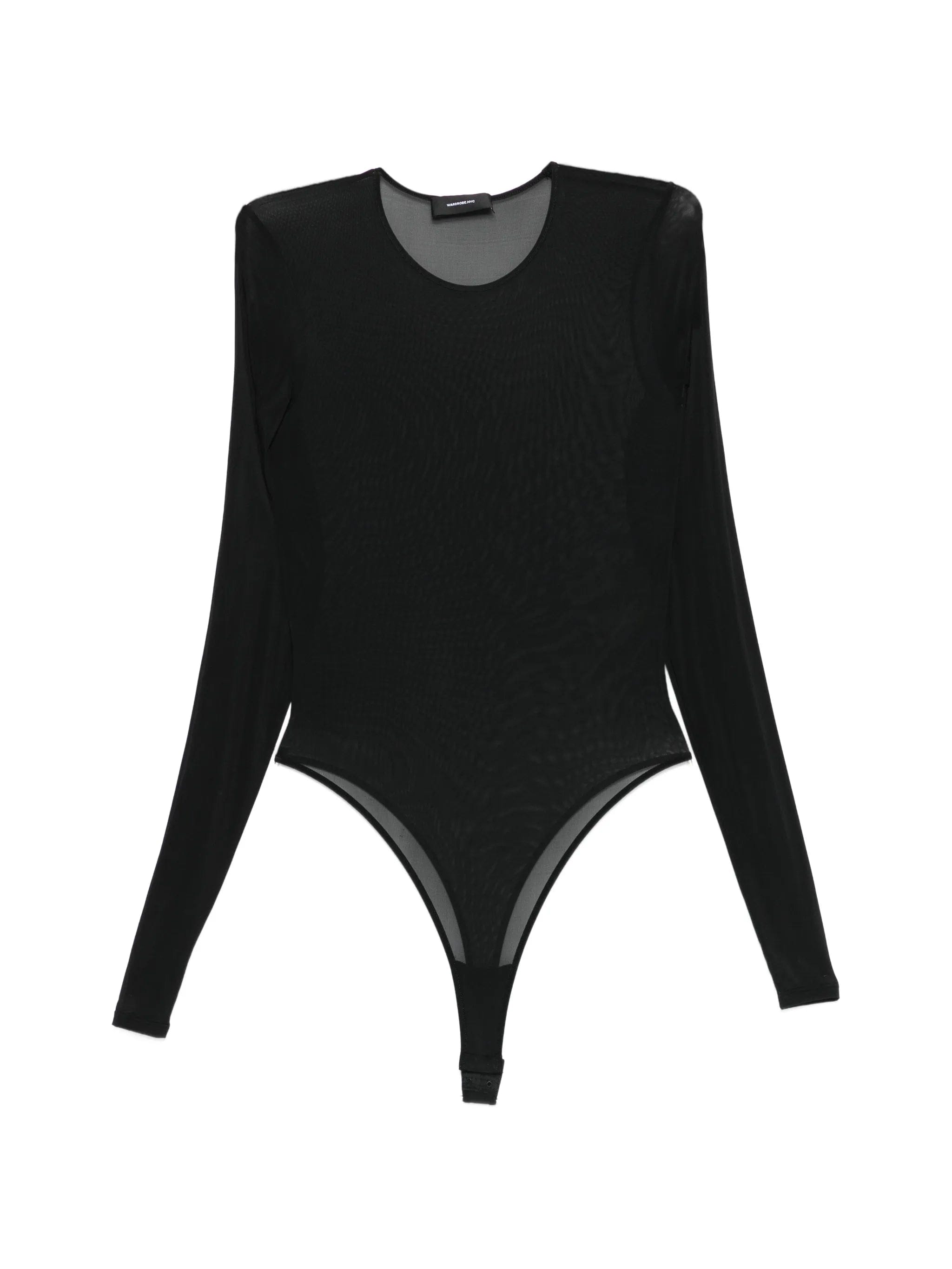 Wardrobe.nyc sheer long - sleeve bodysuit