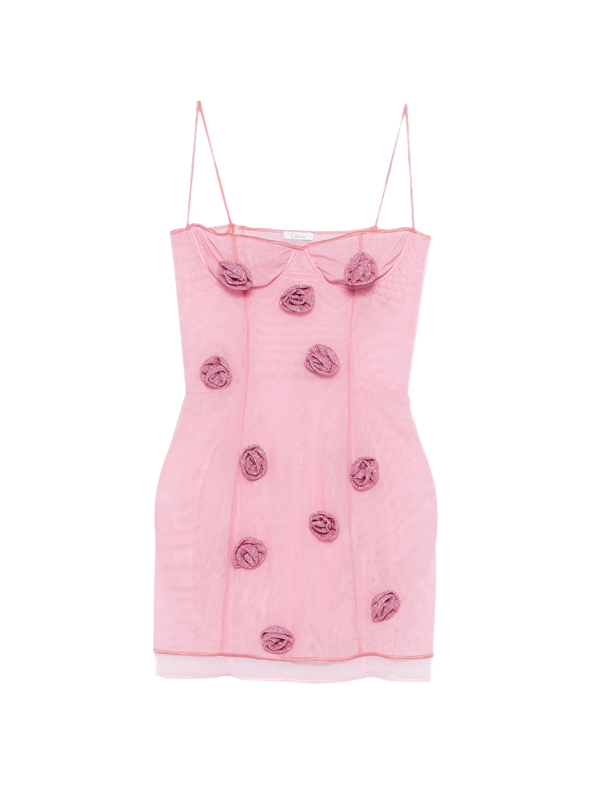 Oséree rose balconette mini dress