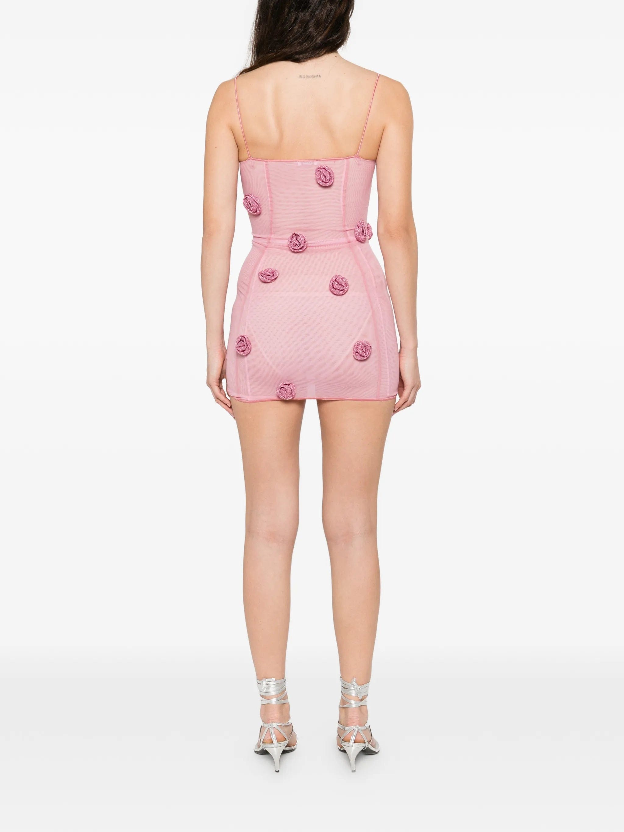 Oséree rose balconette mini dress