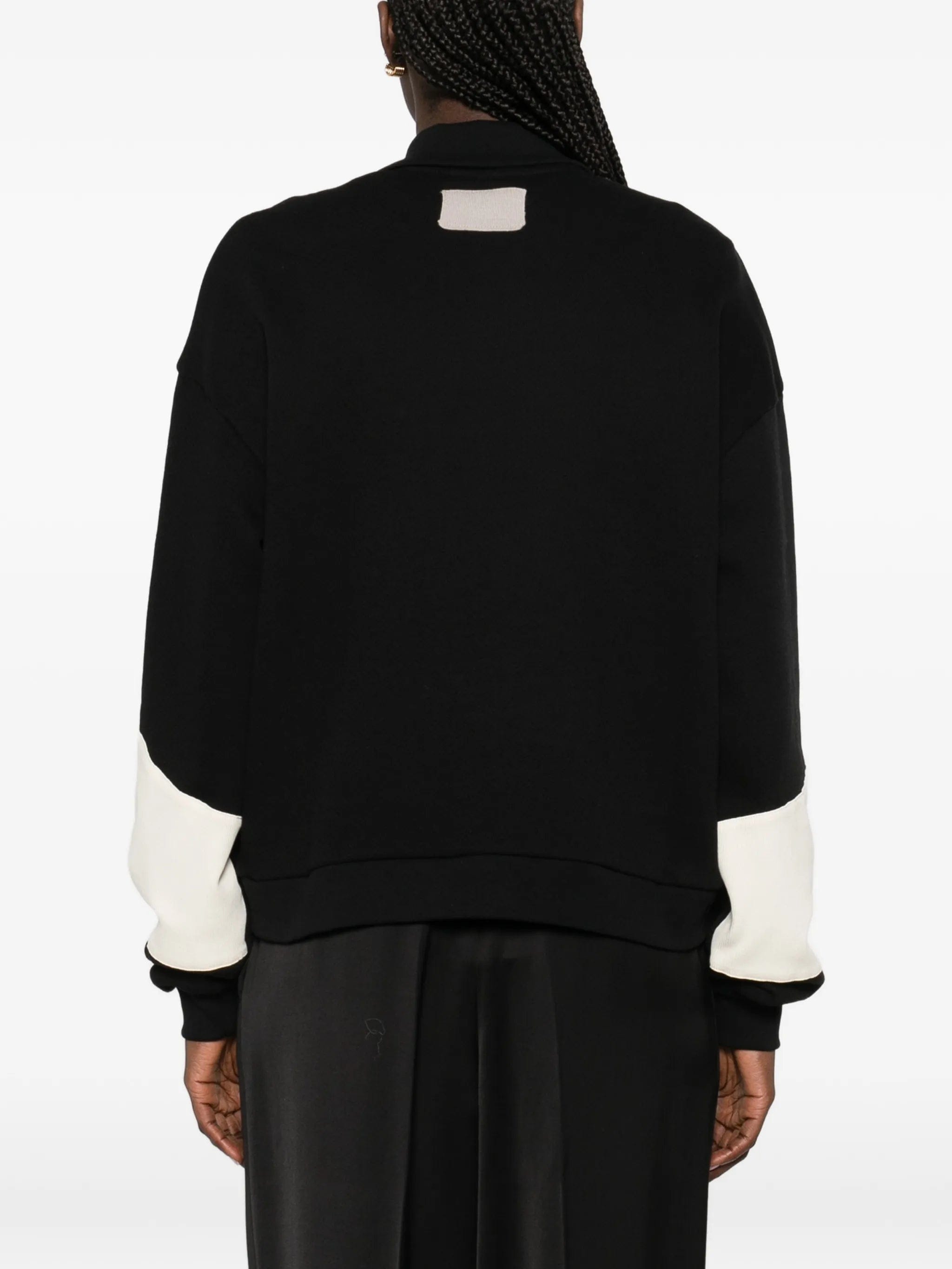 Aya Muse collared patched polo shirt