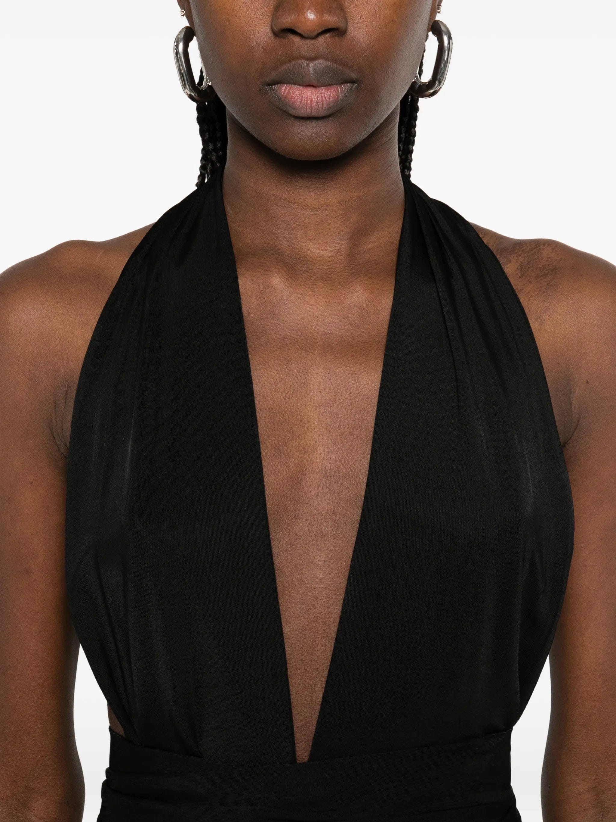 Aya Muse Zirra V - neck midi dress