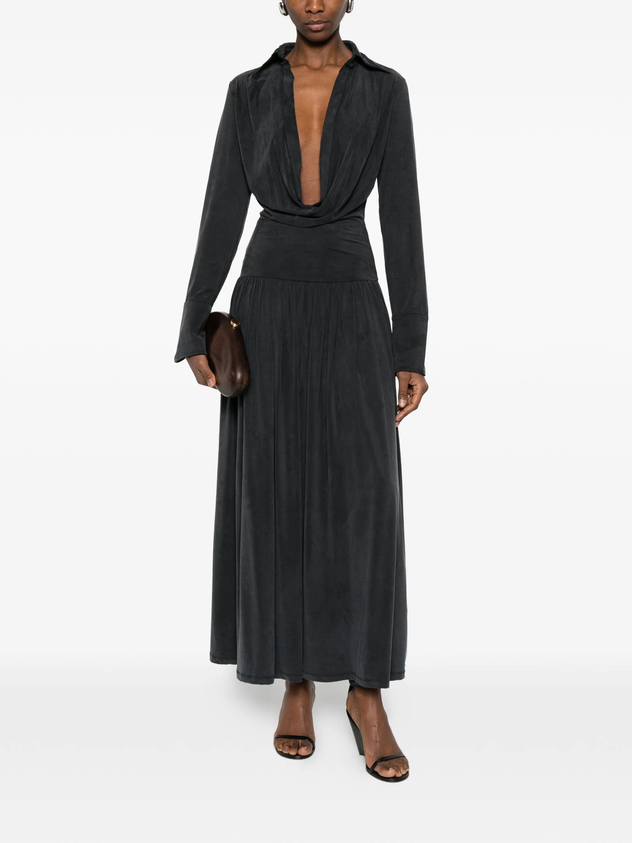 Aya Muse Mer pleated midi dress