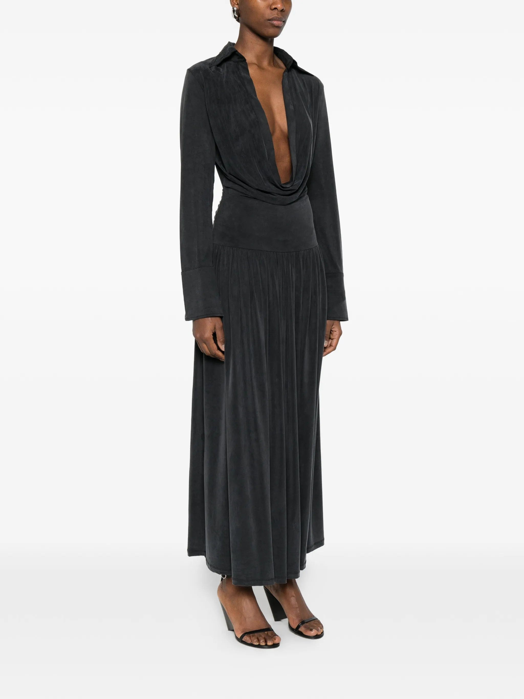 Aya Muse Mer pleated midi dress