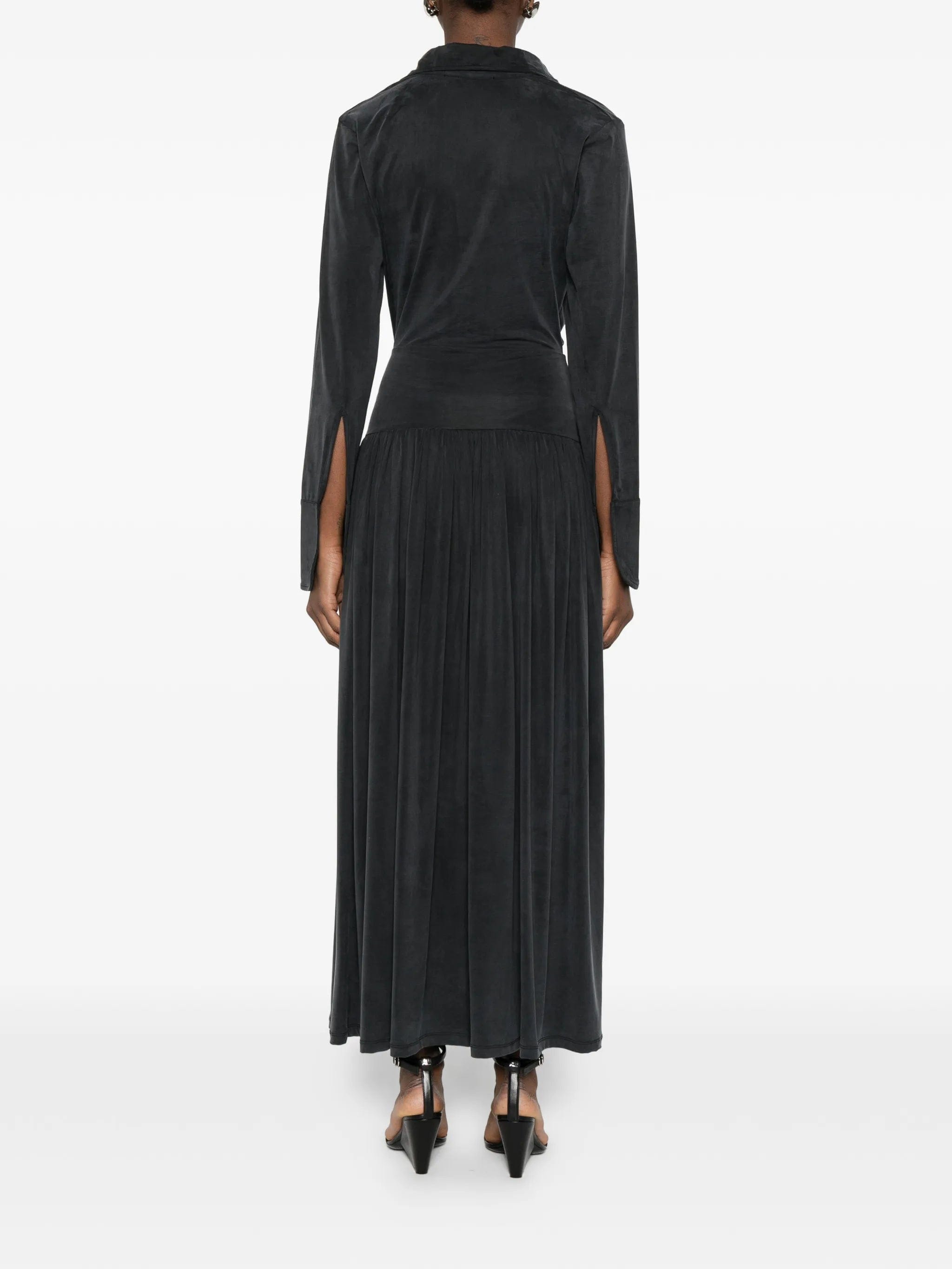 Aya Muse Mer pleated midi dress