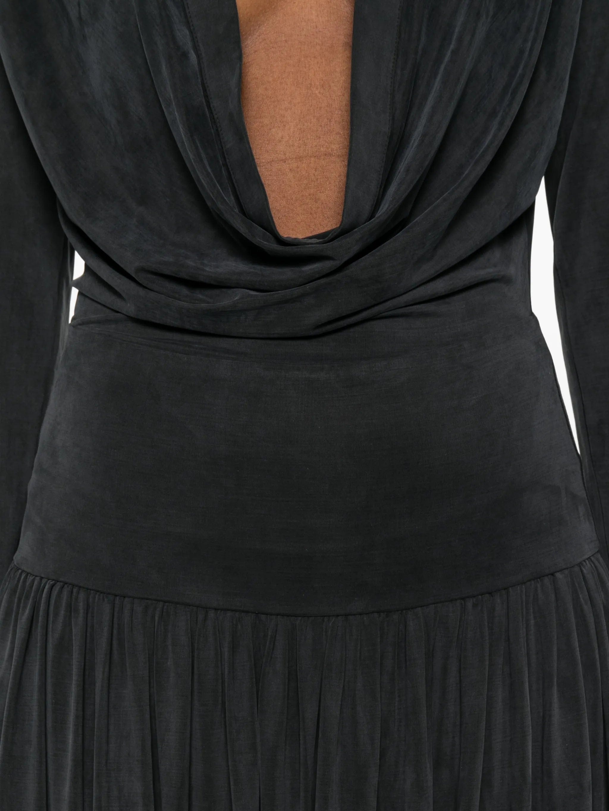 Aya Muse Mer pleated midi dress