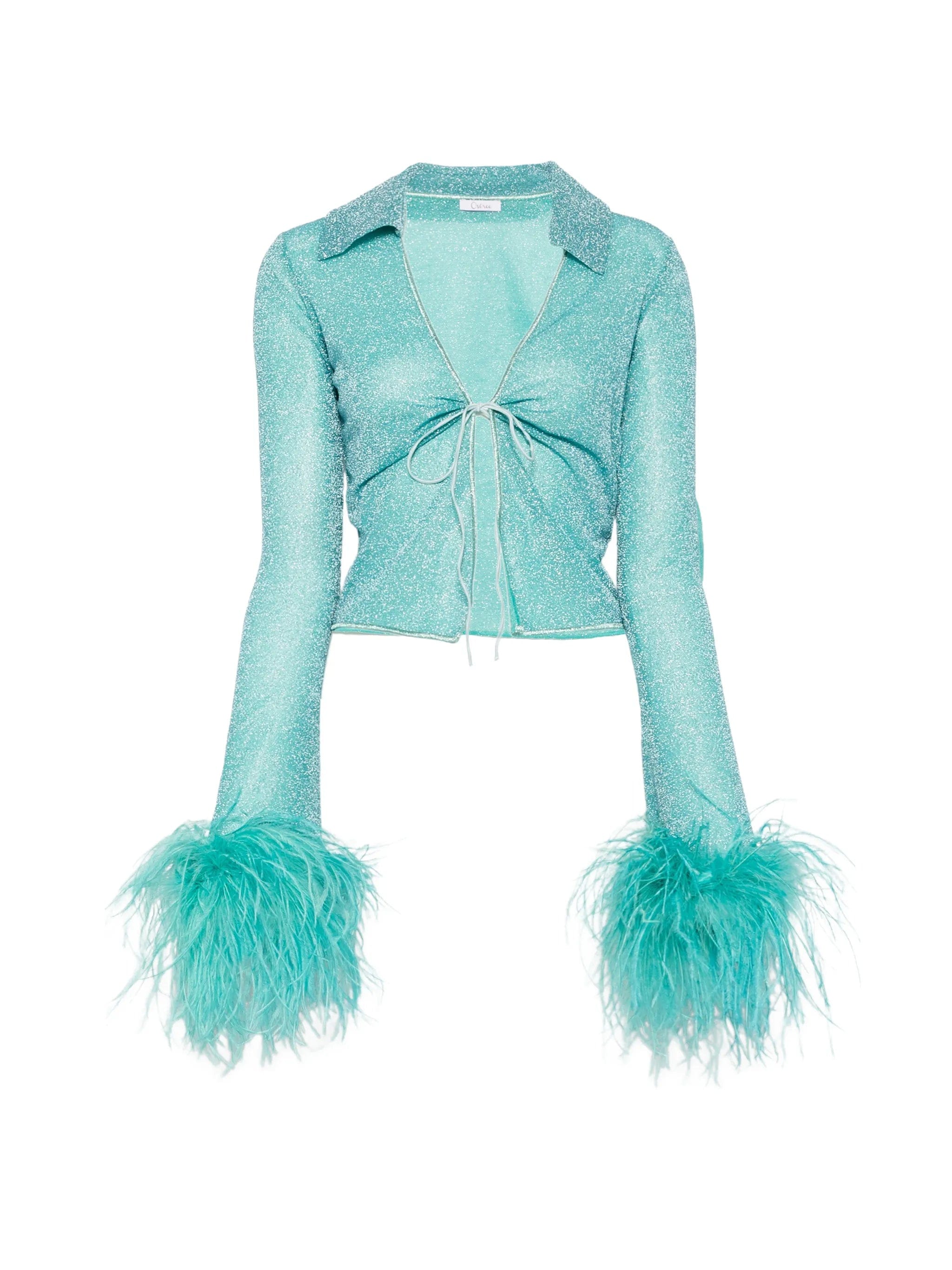 Oséree Lumiere Plumage slim shirt