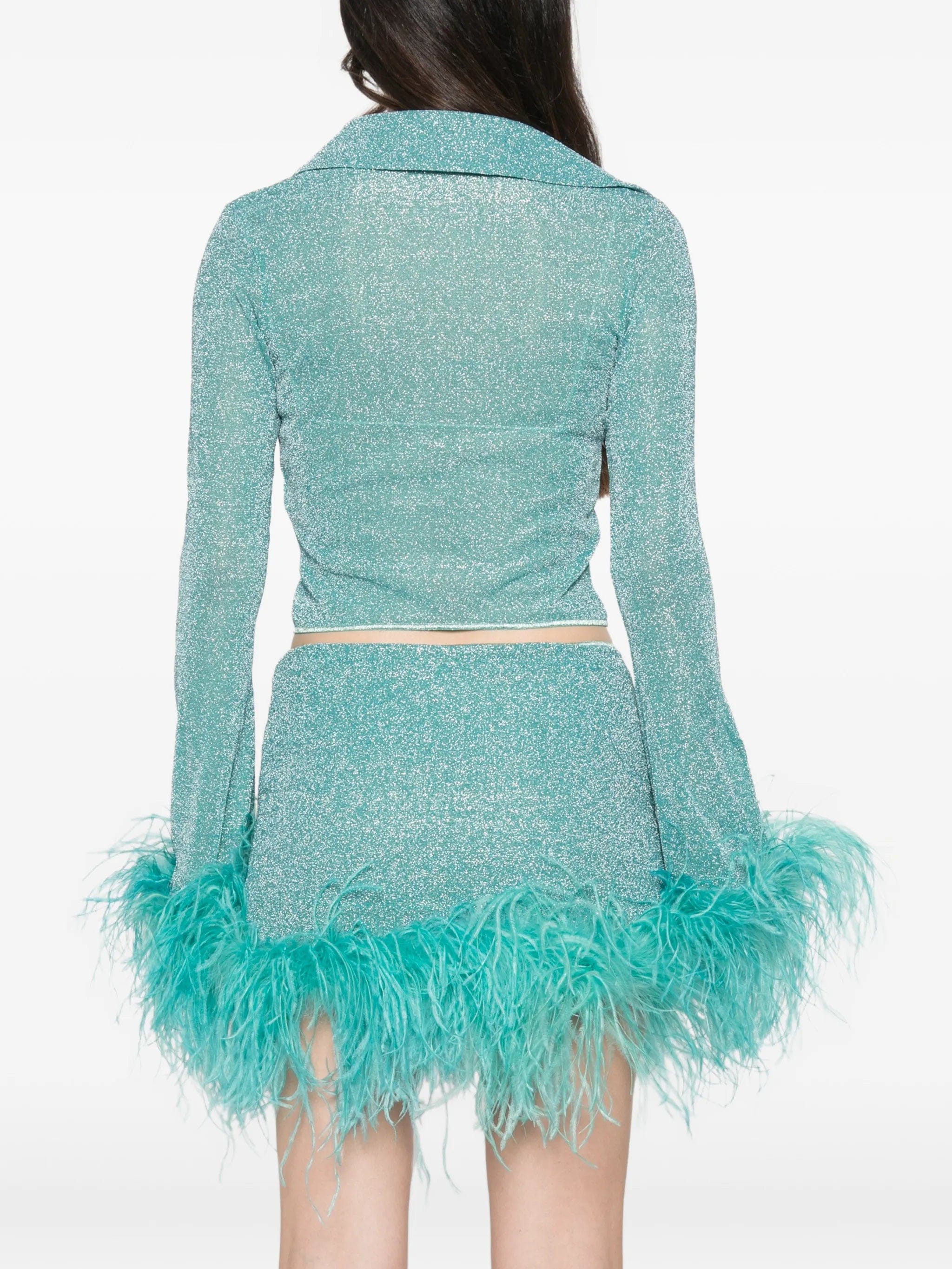 Oséree Lumiere Plumage slim shirt