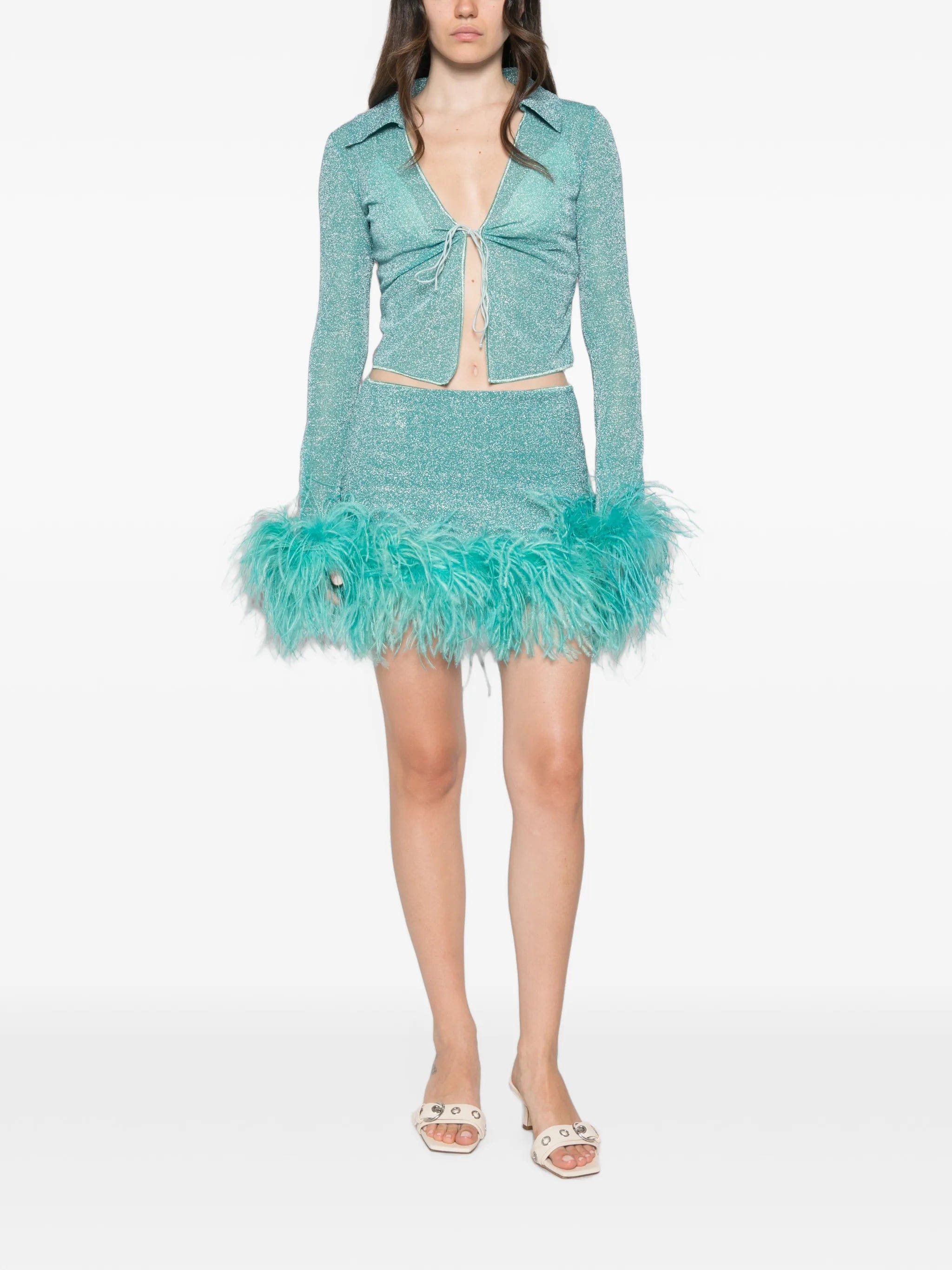 Oséree Lumiere Plumage mini skirt