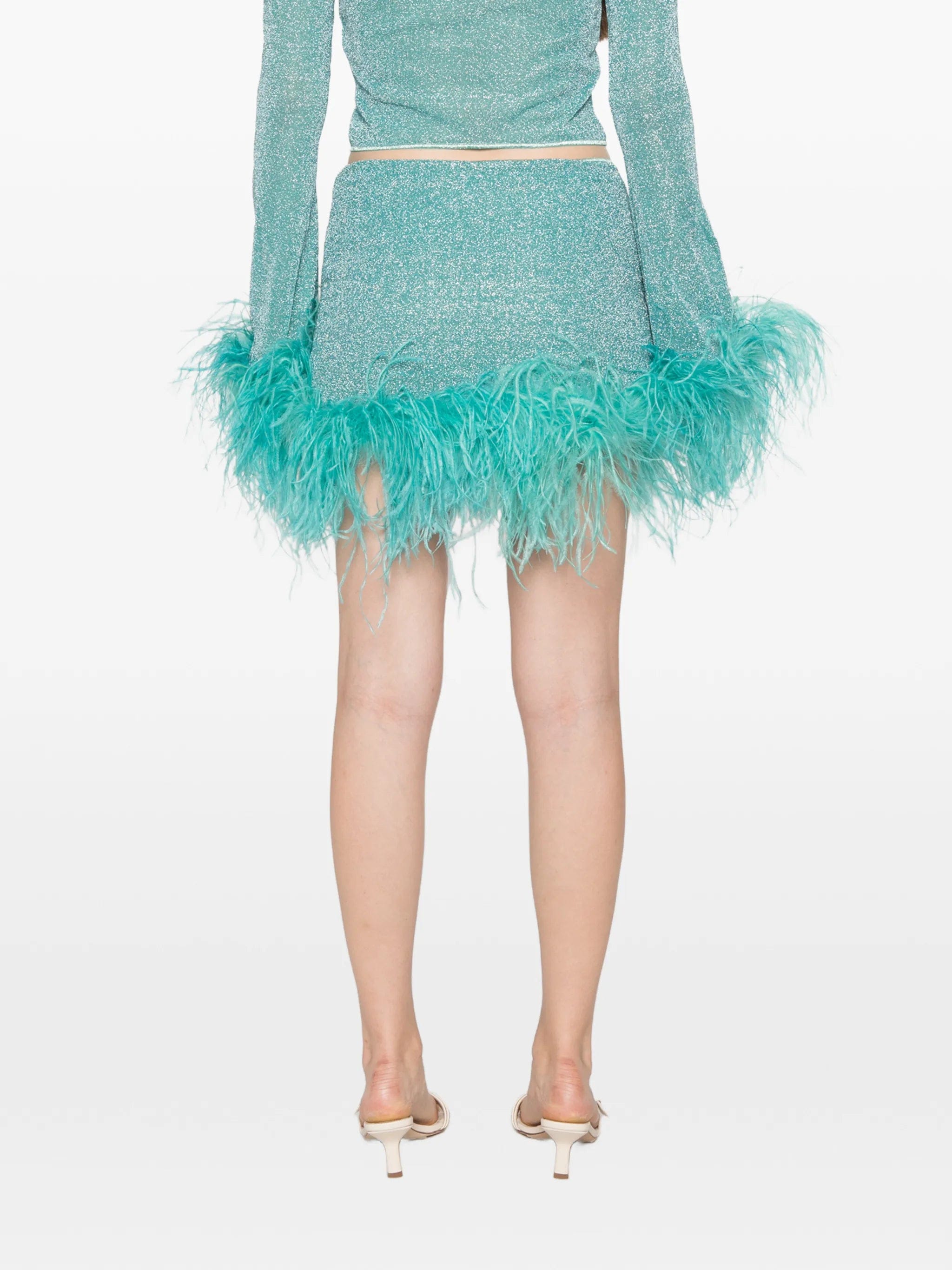 Oséree Lumiere Plumage mini skirt