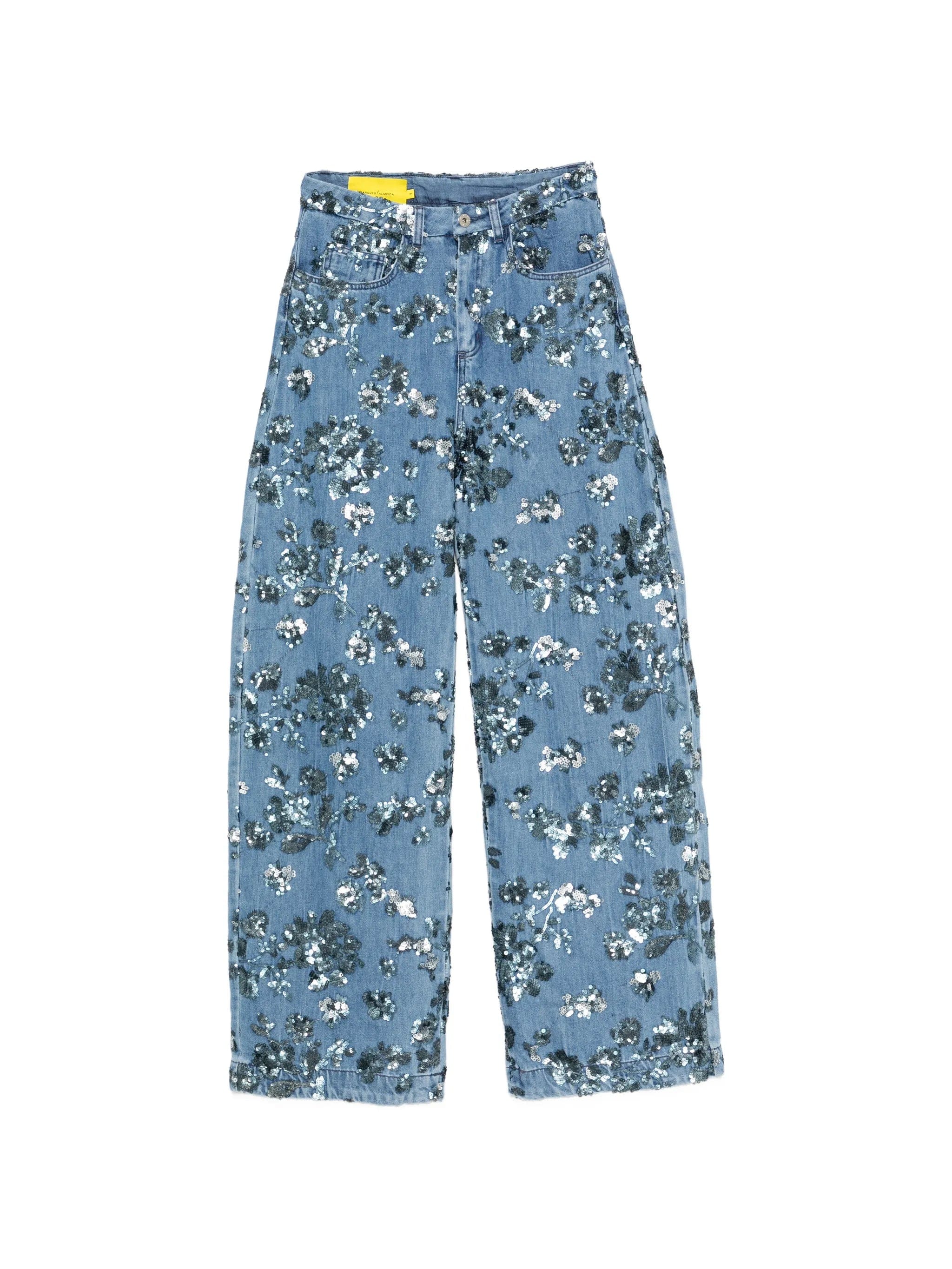 Marques'almeida sequin - embroidered jeans