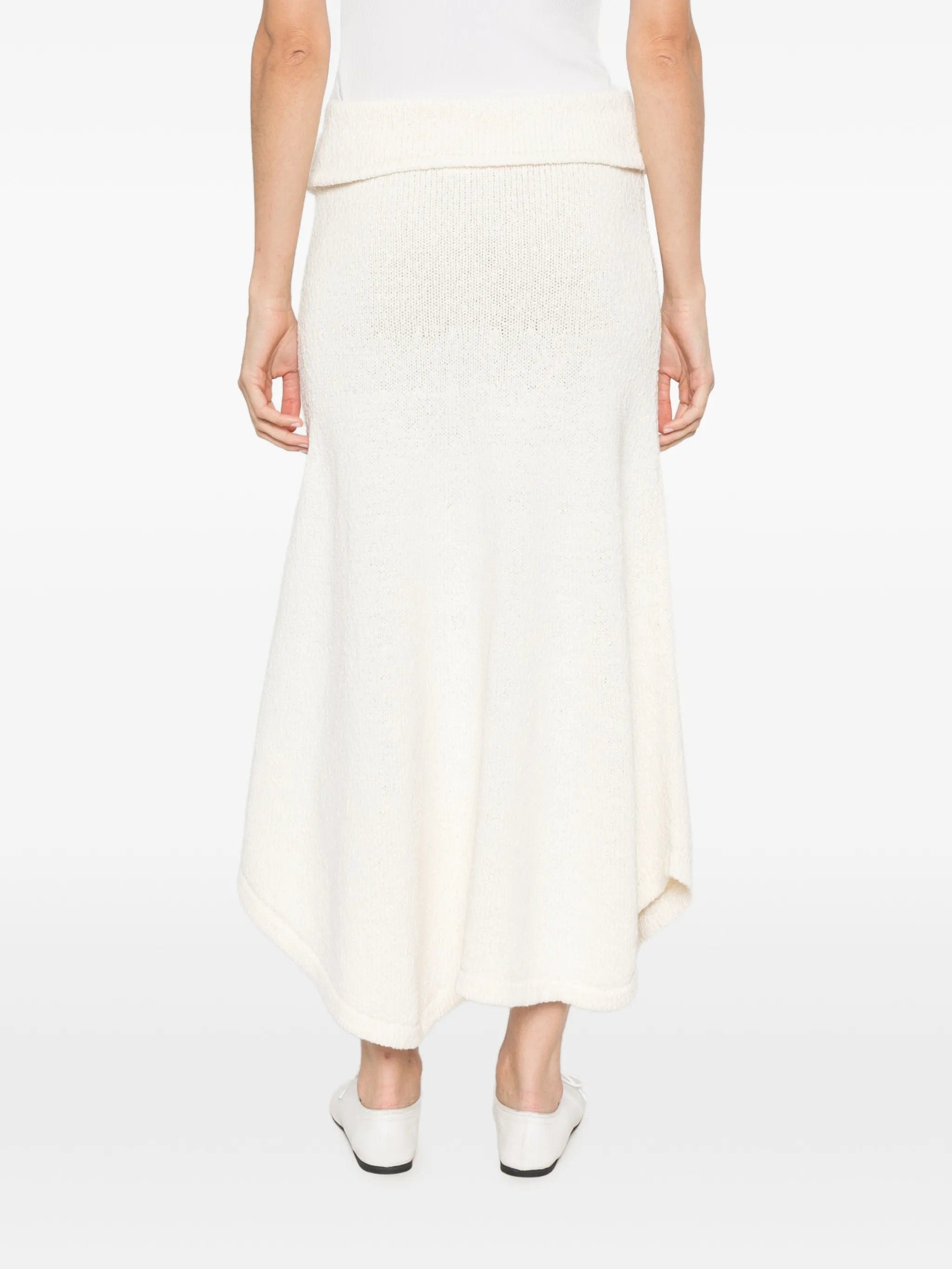 Aya Muse Kena asymmetric knitted maxi skirt