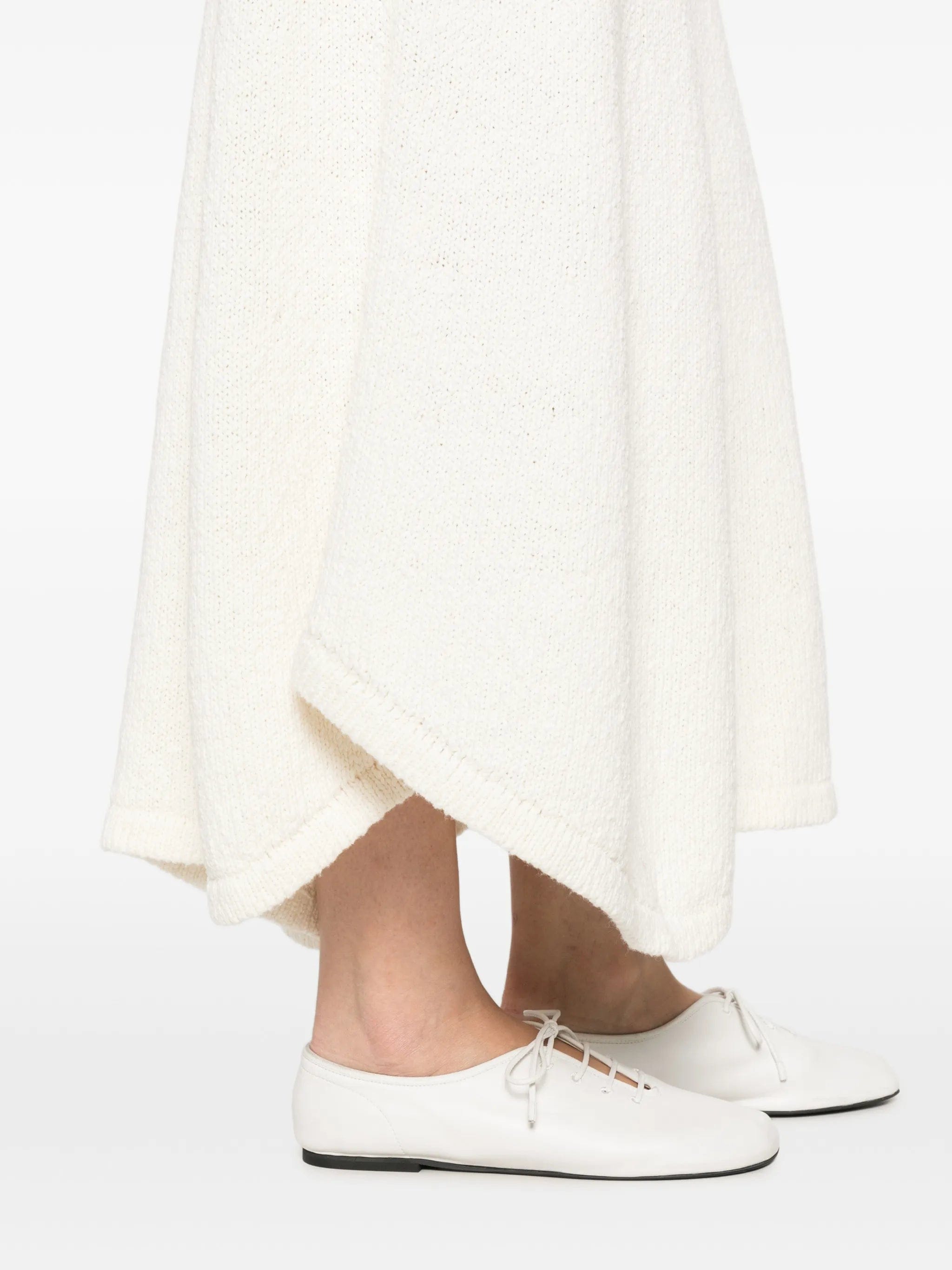 Aya Muse Kena asymmetric knitted maxi skirt
