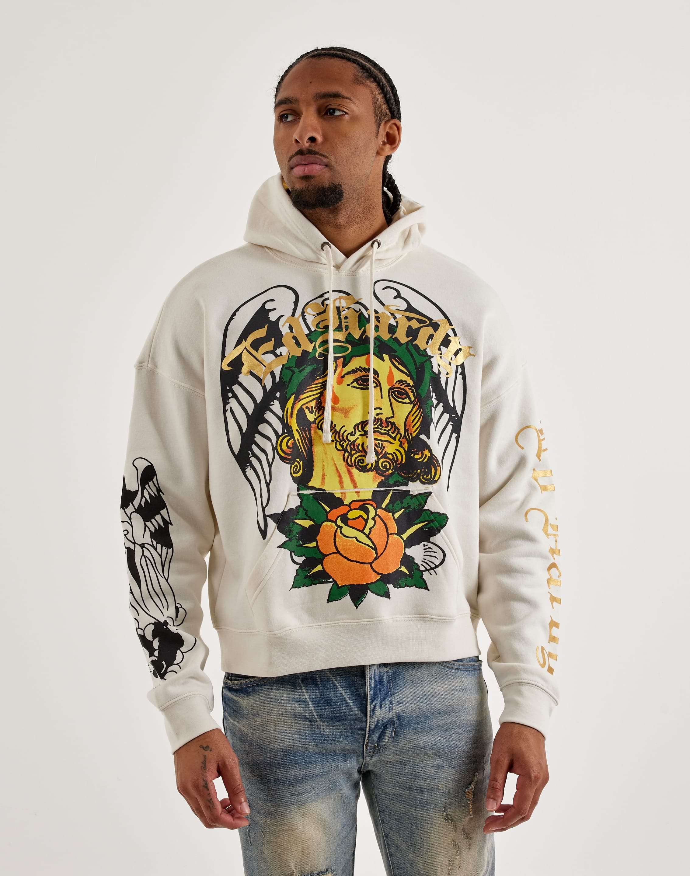 Ed Hardy Savior Pullover Fleece Hoodie