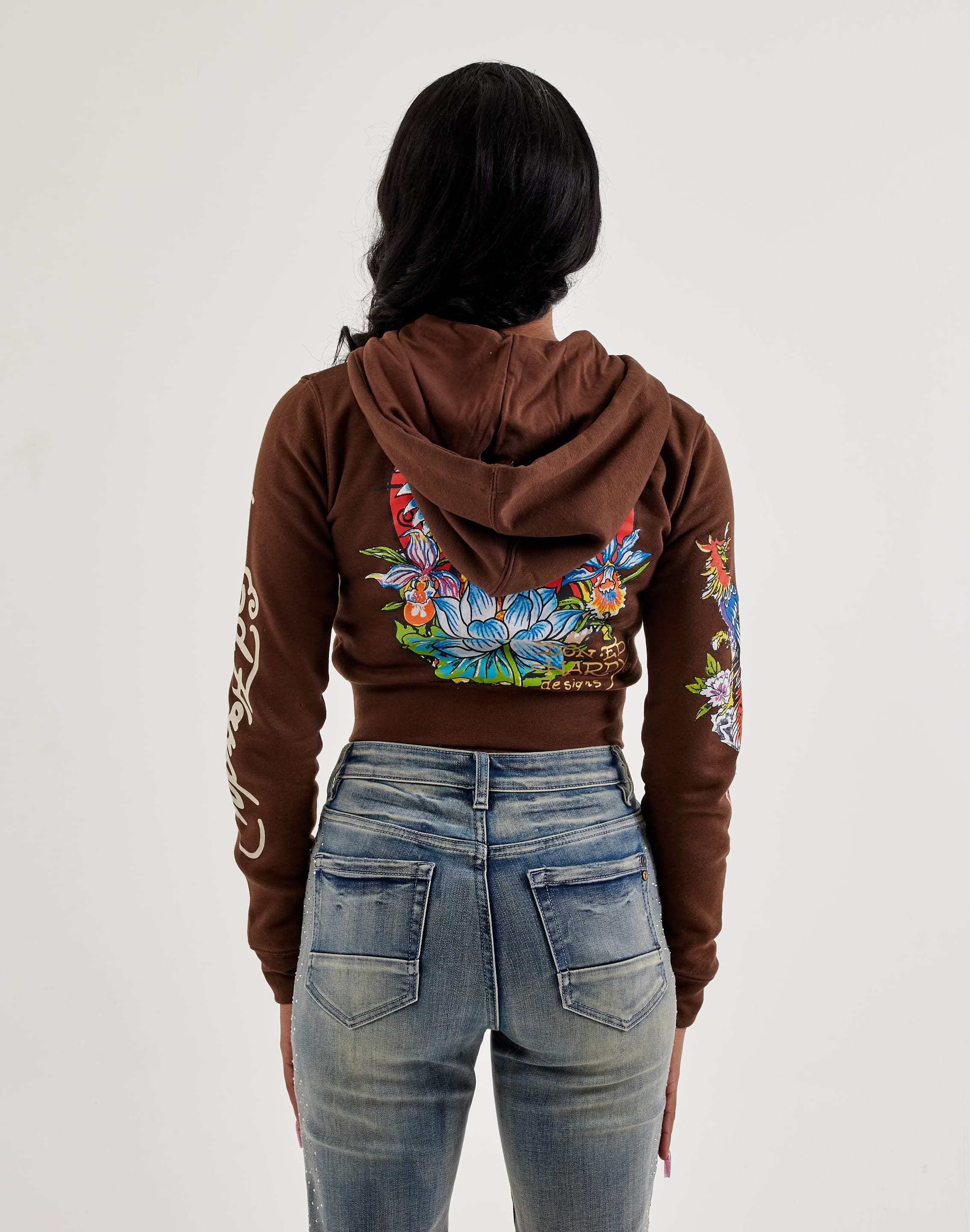 Ed Hardy Phoenix Y2K Full - Zip Fleece Hoodie