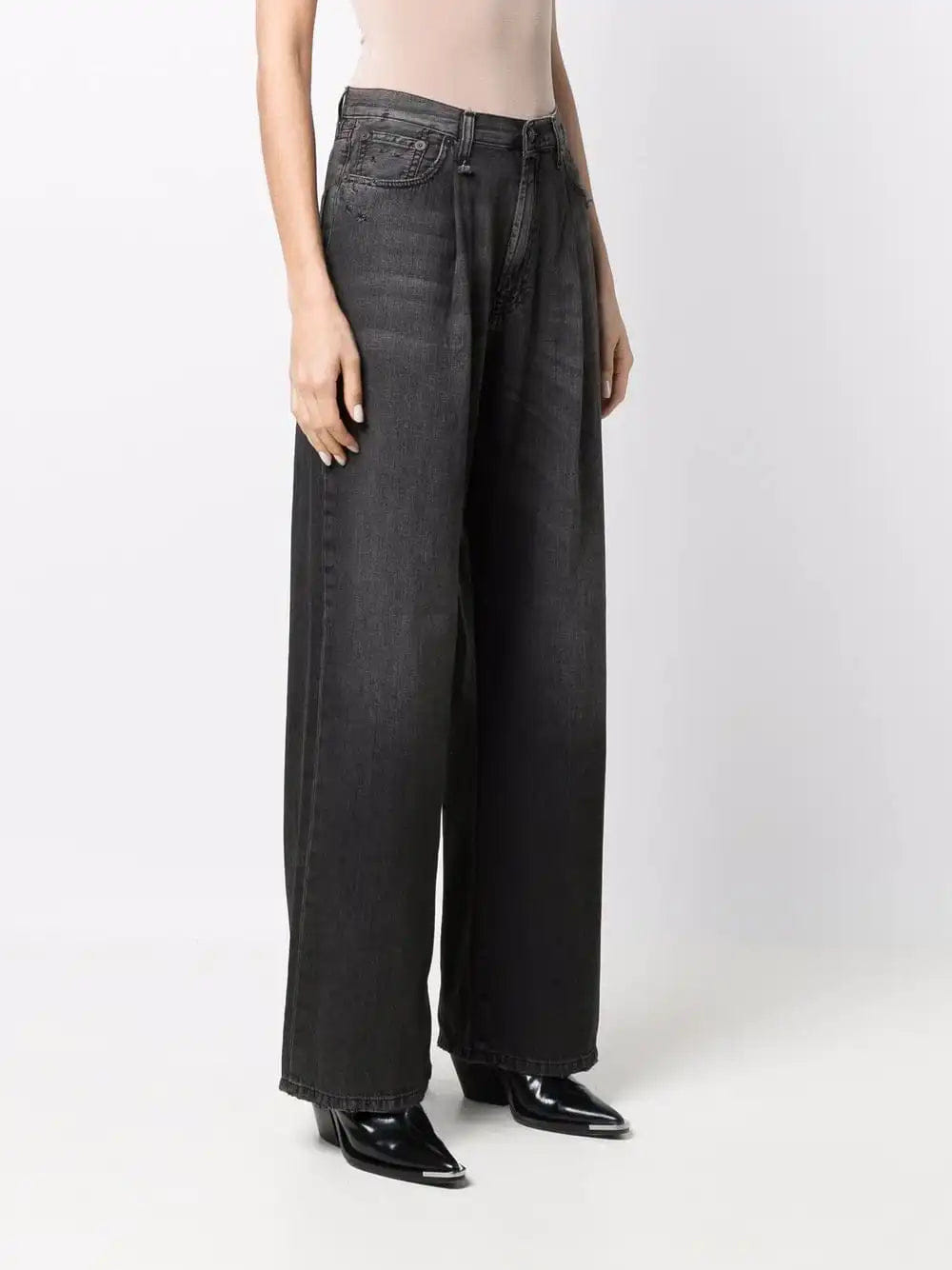 R13 Jean large gris délavé Ellery