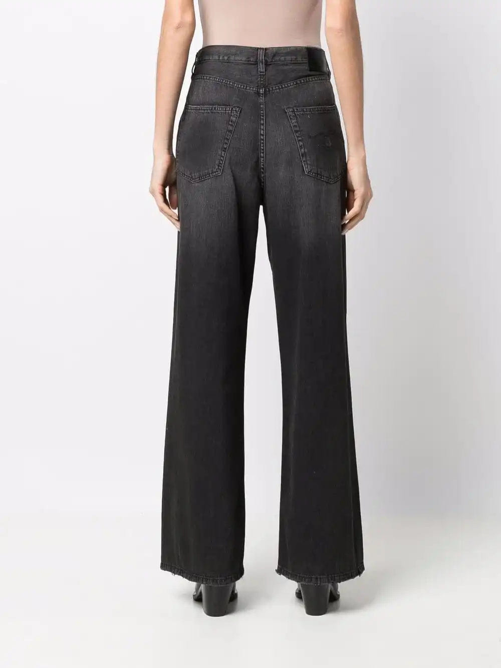 R13 Jean large gris délavé Ellery