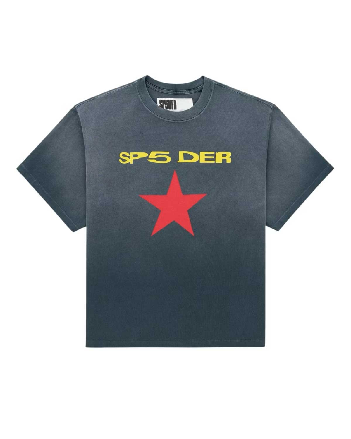 Sp5der Worldwide Sp5der Five Point T-Shirt Vintage Black