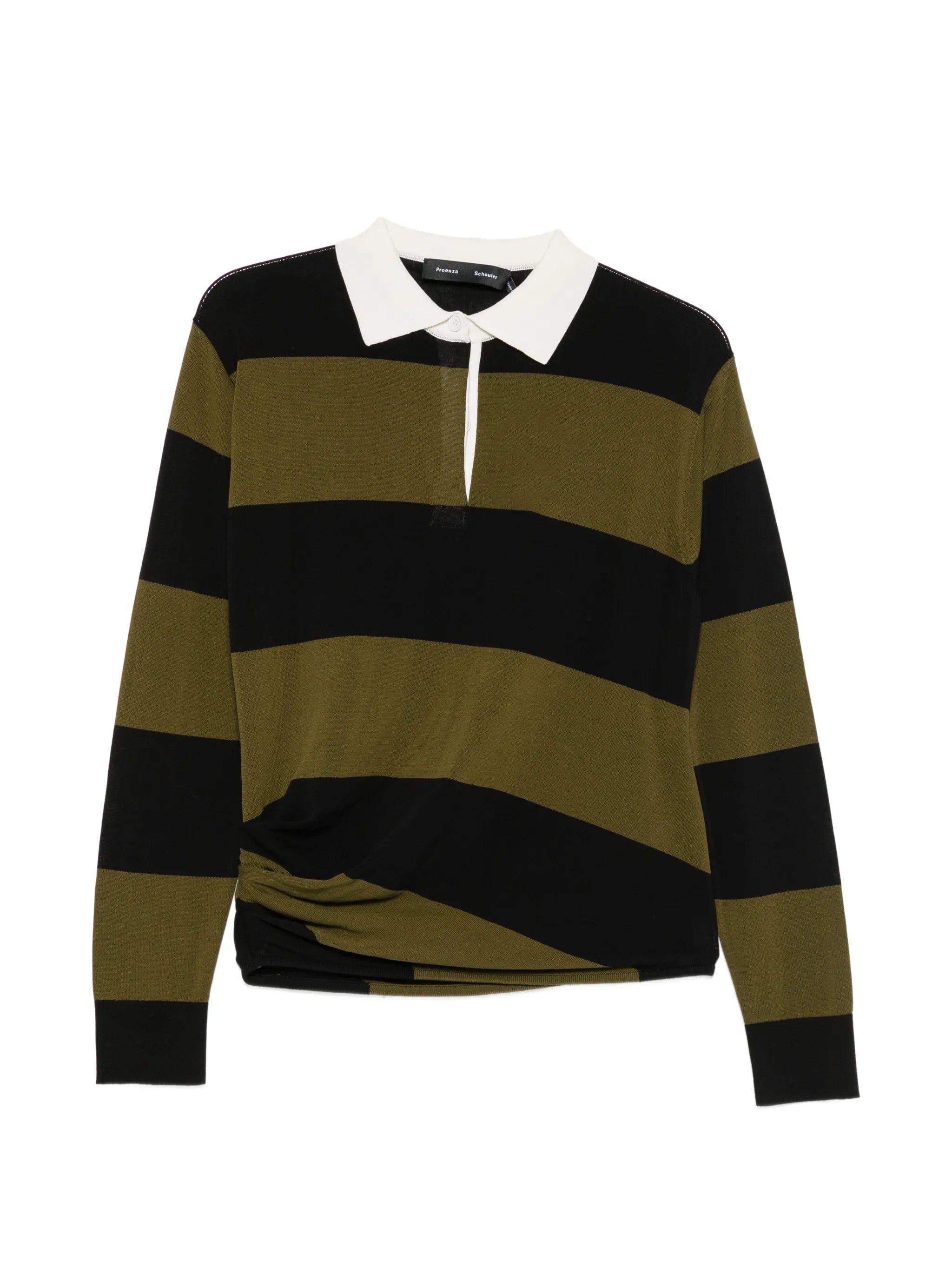 Proenza Schouler Corinna striped cotton polo - shirt