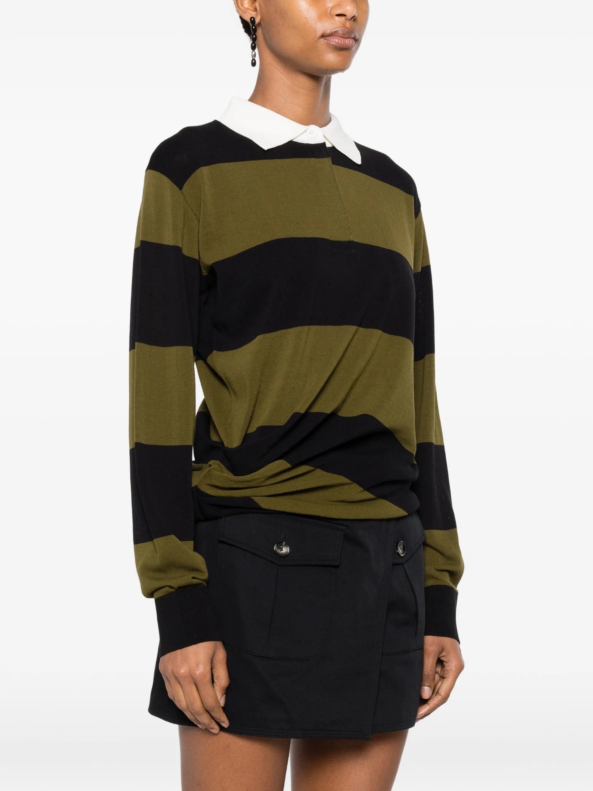 Proenza Schouler Corinna striped cotton polo - shirt