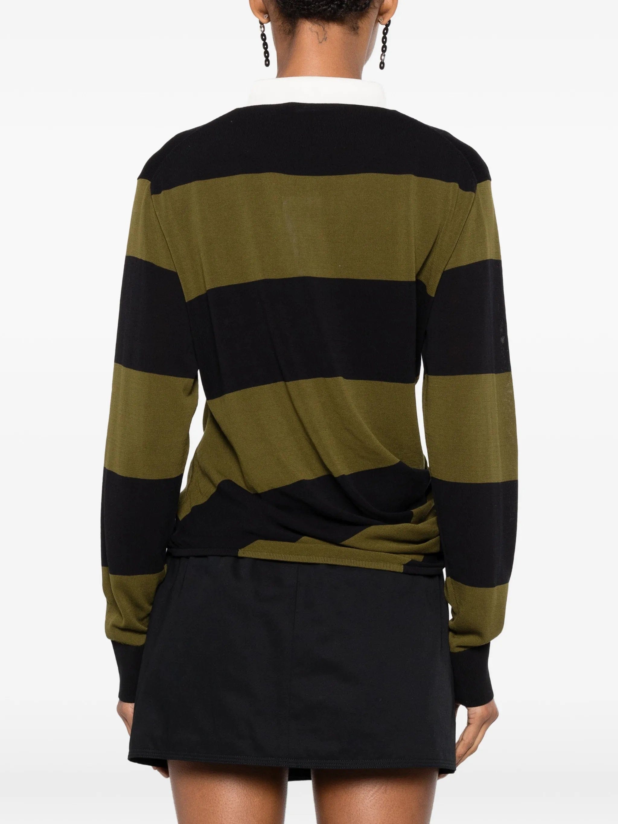 Proenza Schouler Corinna striped cotton polo - shirt