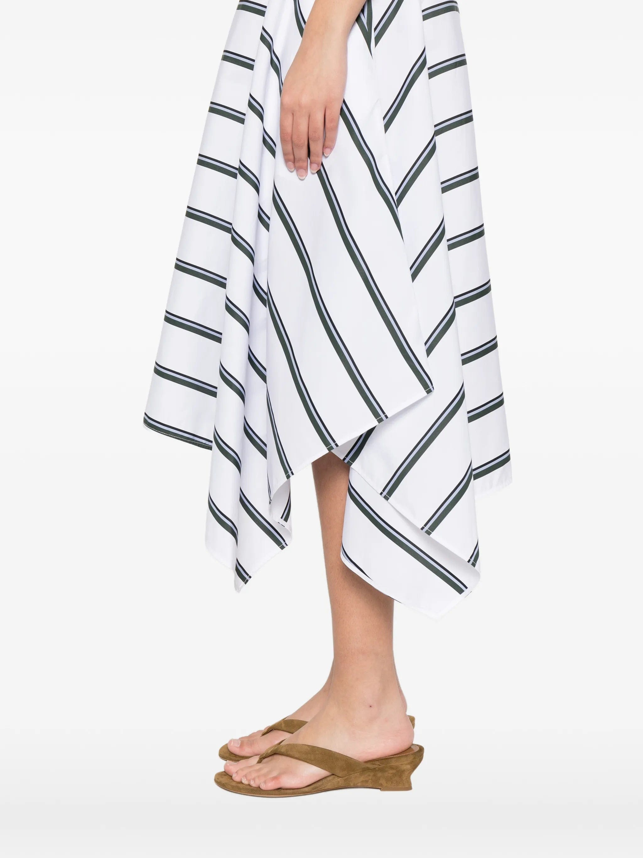 Proenza Schouler Beatriz striped handkerchief - hem dress