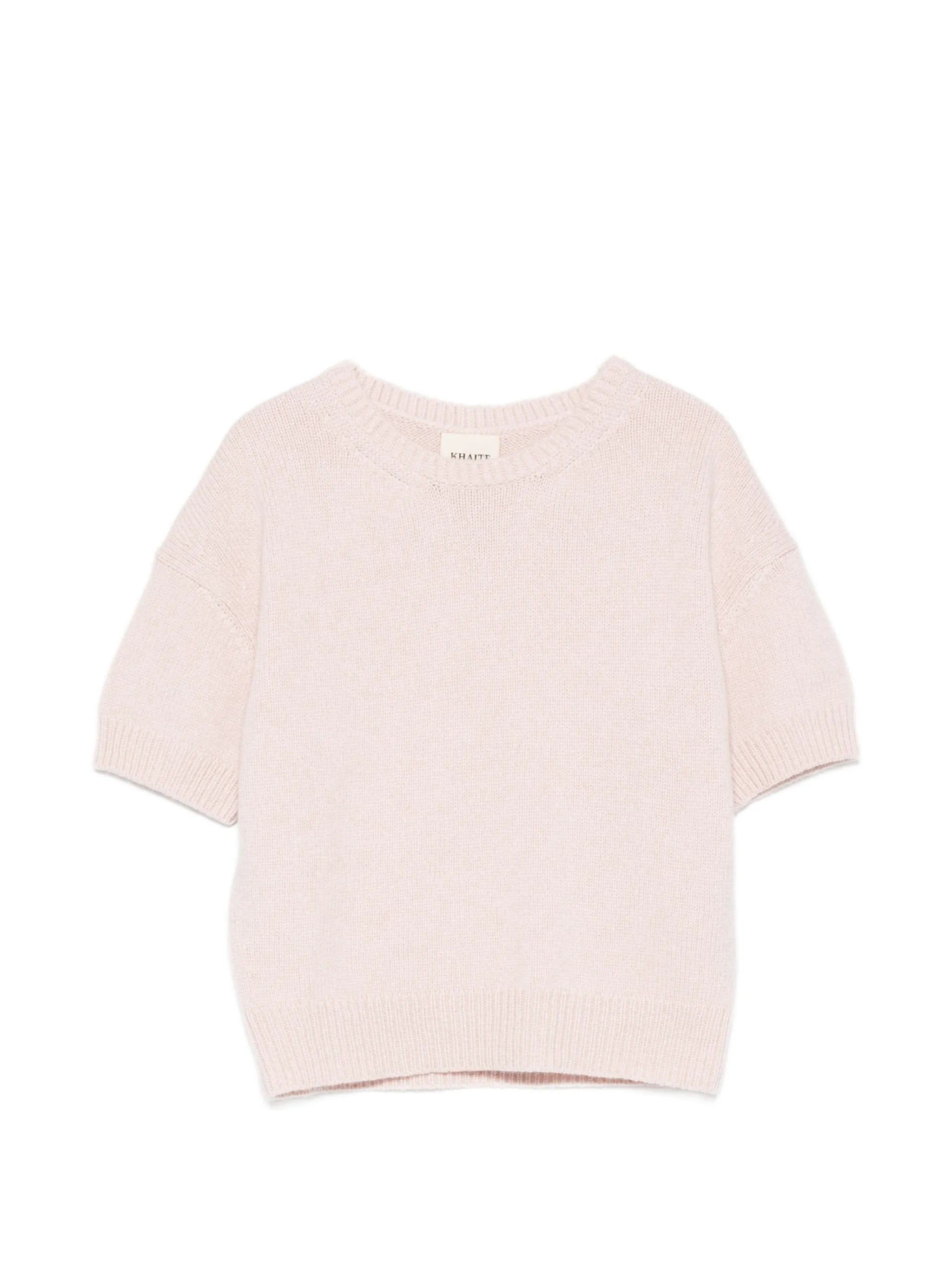 Khaite Golden short - sleeve sweater