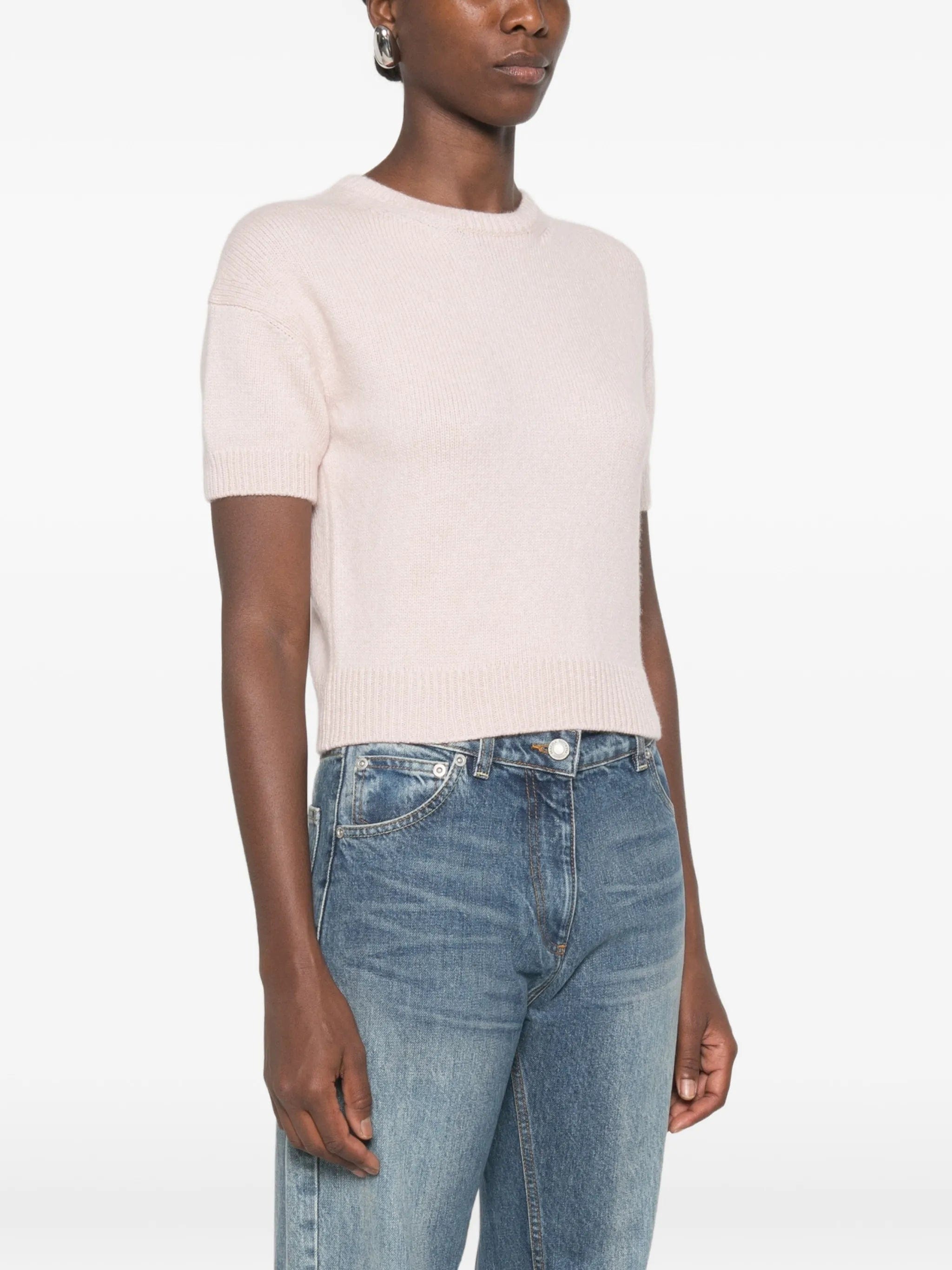 Khaite Golden short - sleeve sweater
