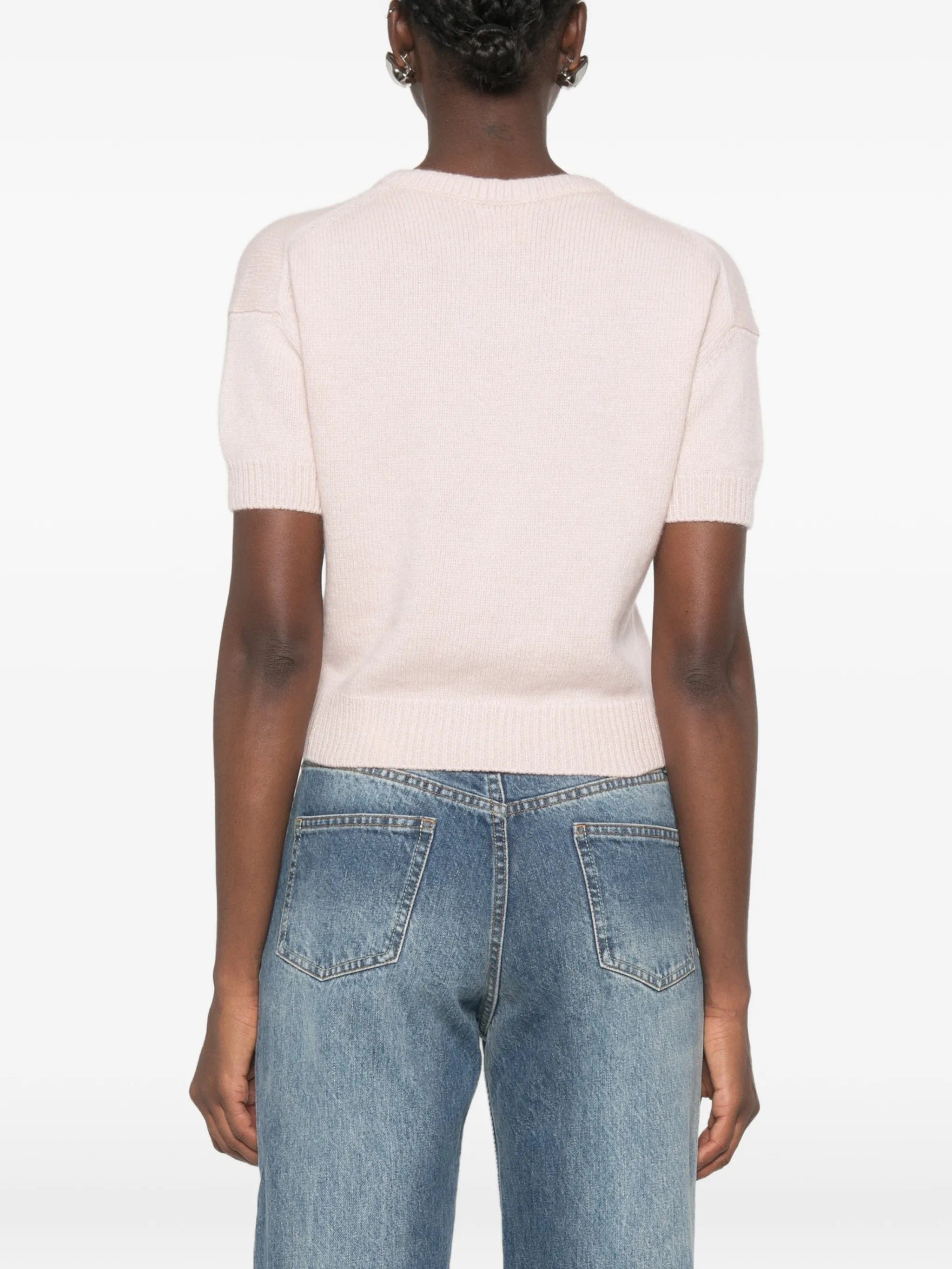 Khaite Golden short - sleeve sweater