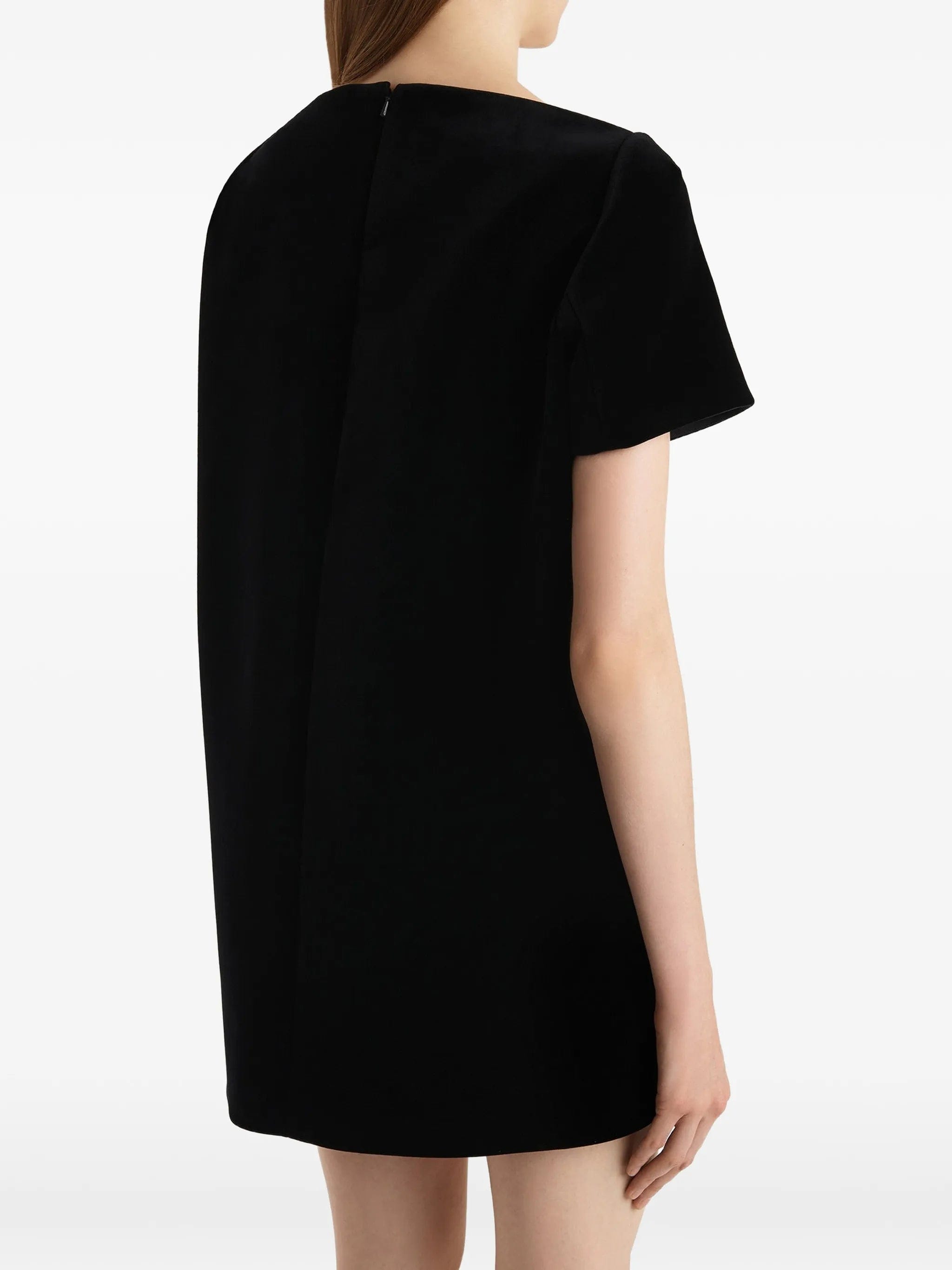 Khaite Benji dress in black velvet