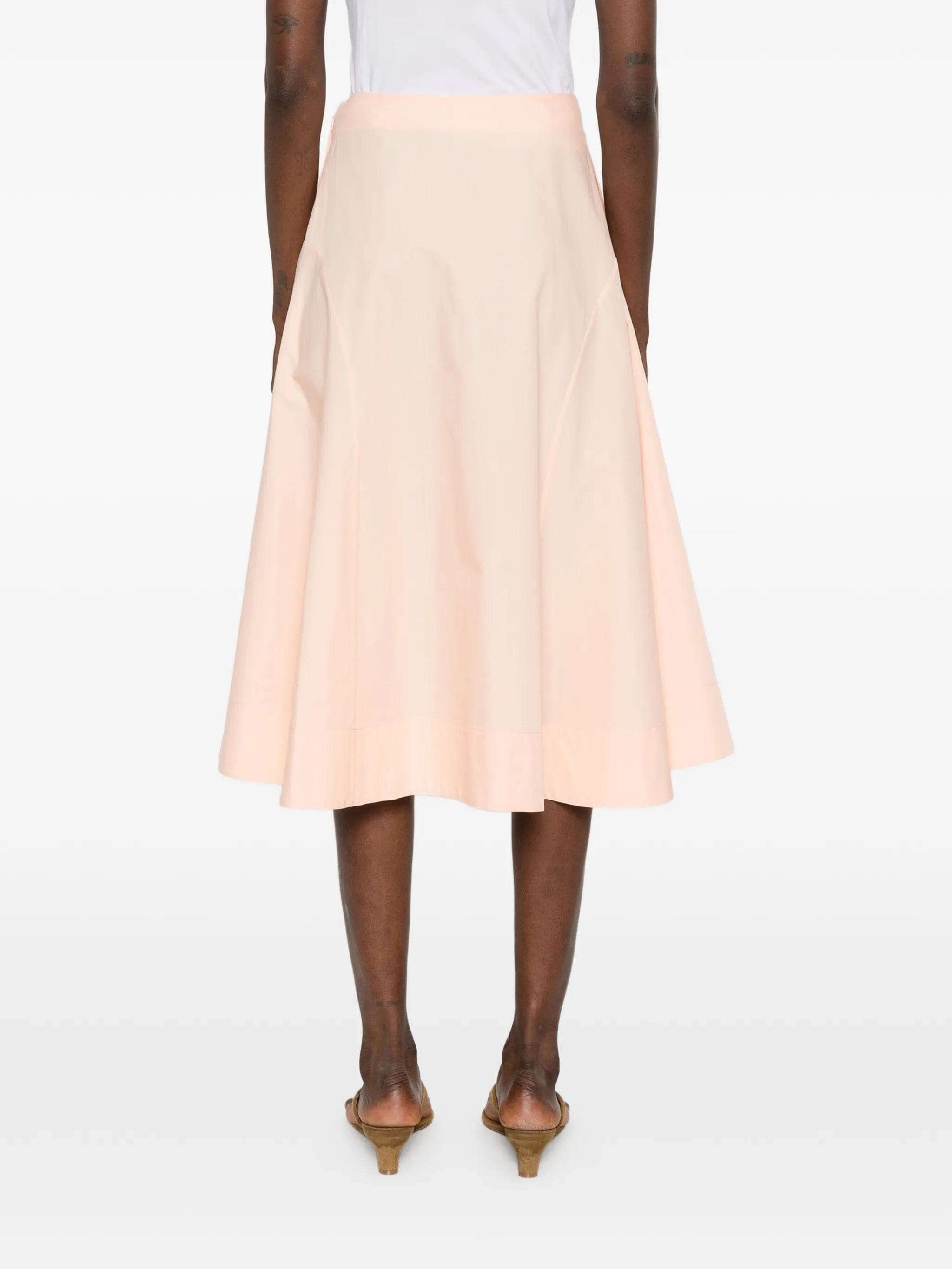 Khaite Artin panelled midi skirt