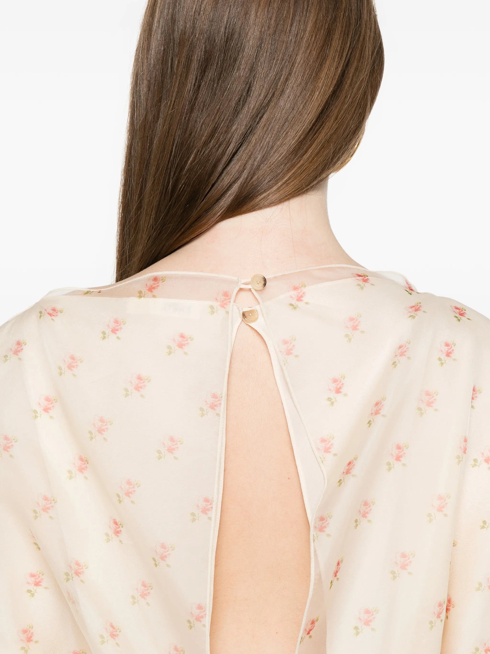 Khaite short - sleeve silk dress