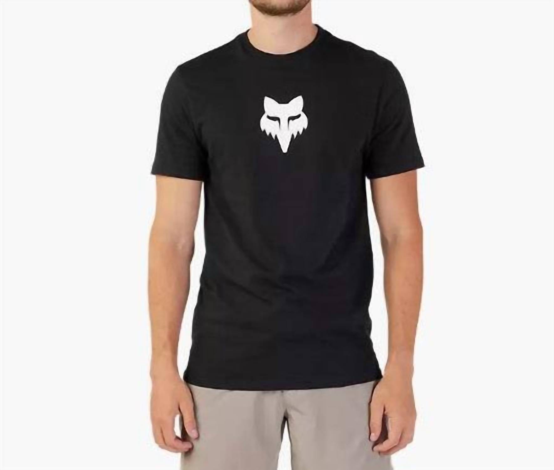 Head Fox Head Premium T-Shirt In Black