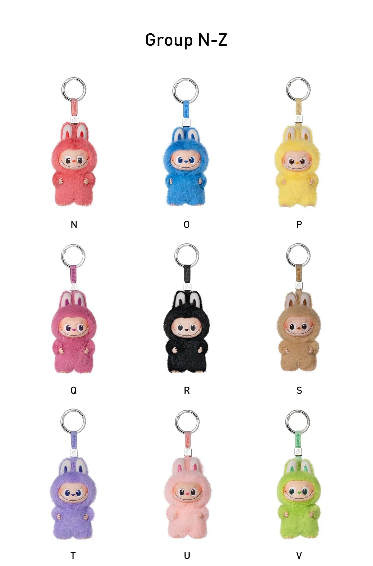 the monsters Popmart Labubu THE MONSTERS Pin for Love Series - Vinyl Plush Pendant Sealed Case (N - Z)
