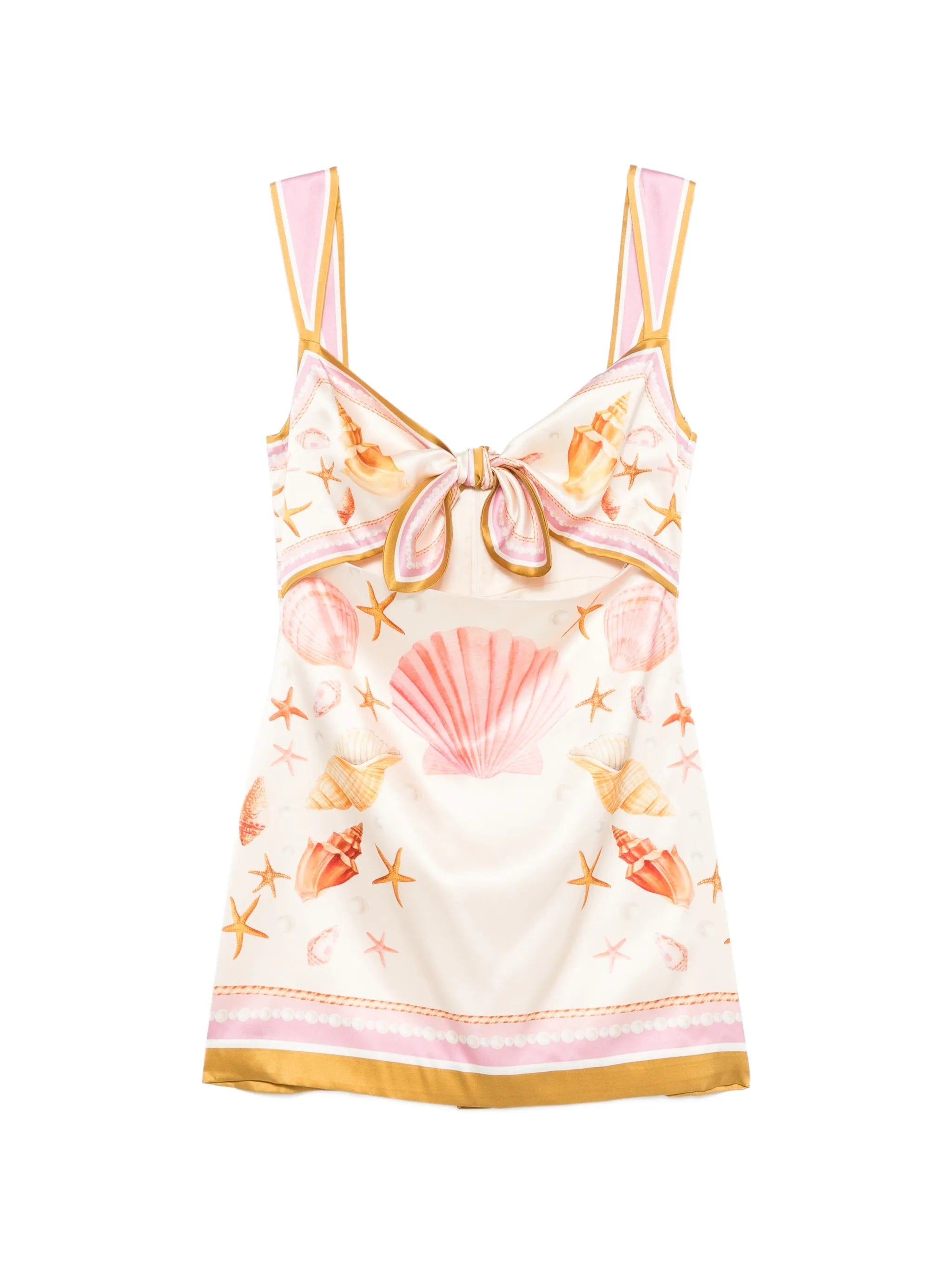 Retrofete Margarie shell - print silk dress