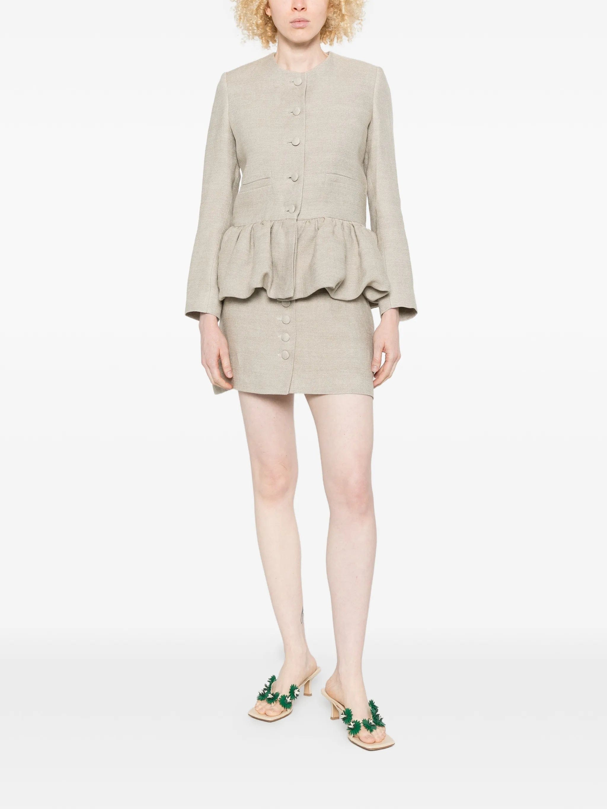 Liberowe buttoned mini skirt