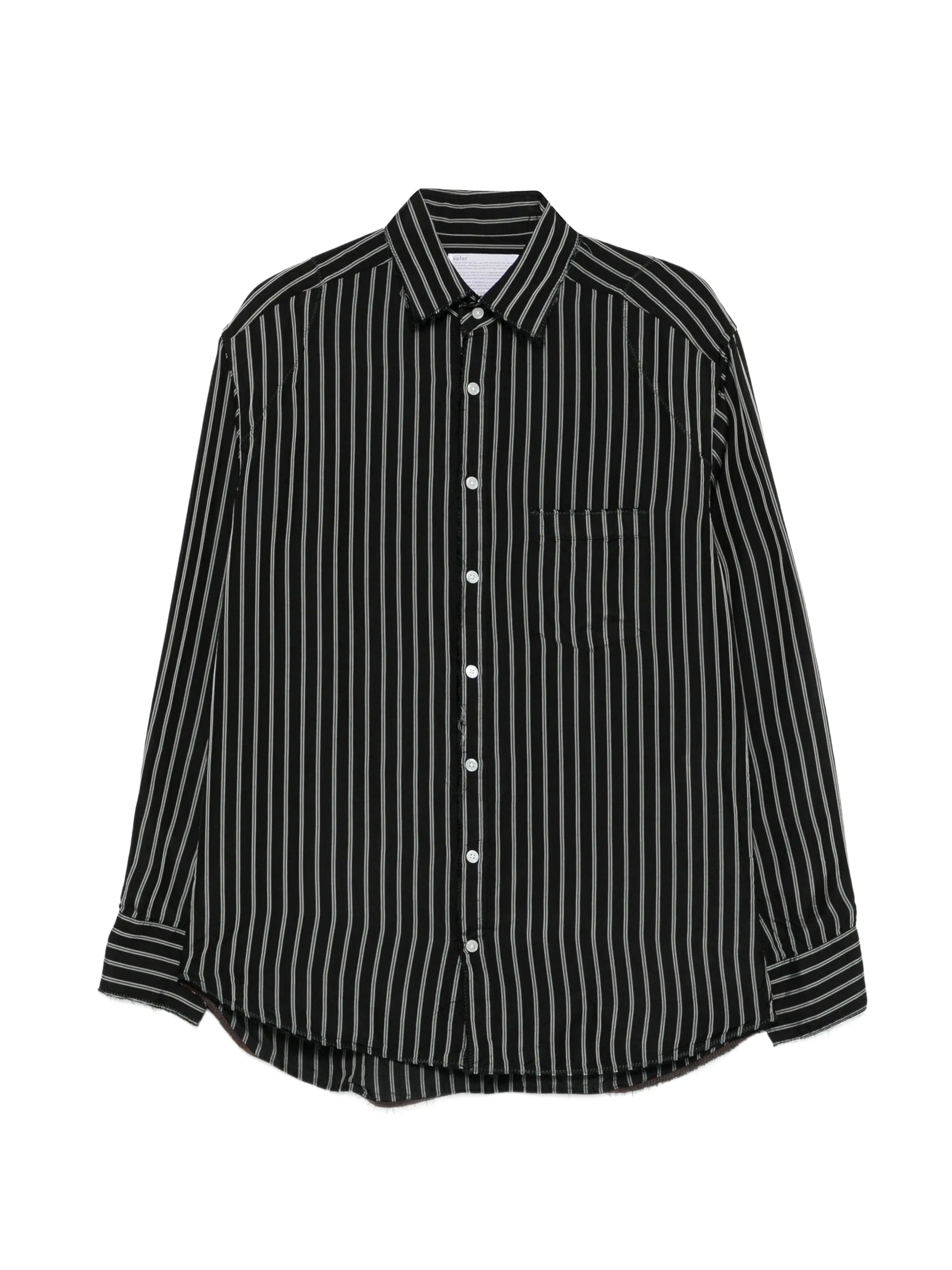 Kolor striped buttoned shirt