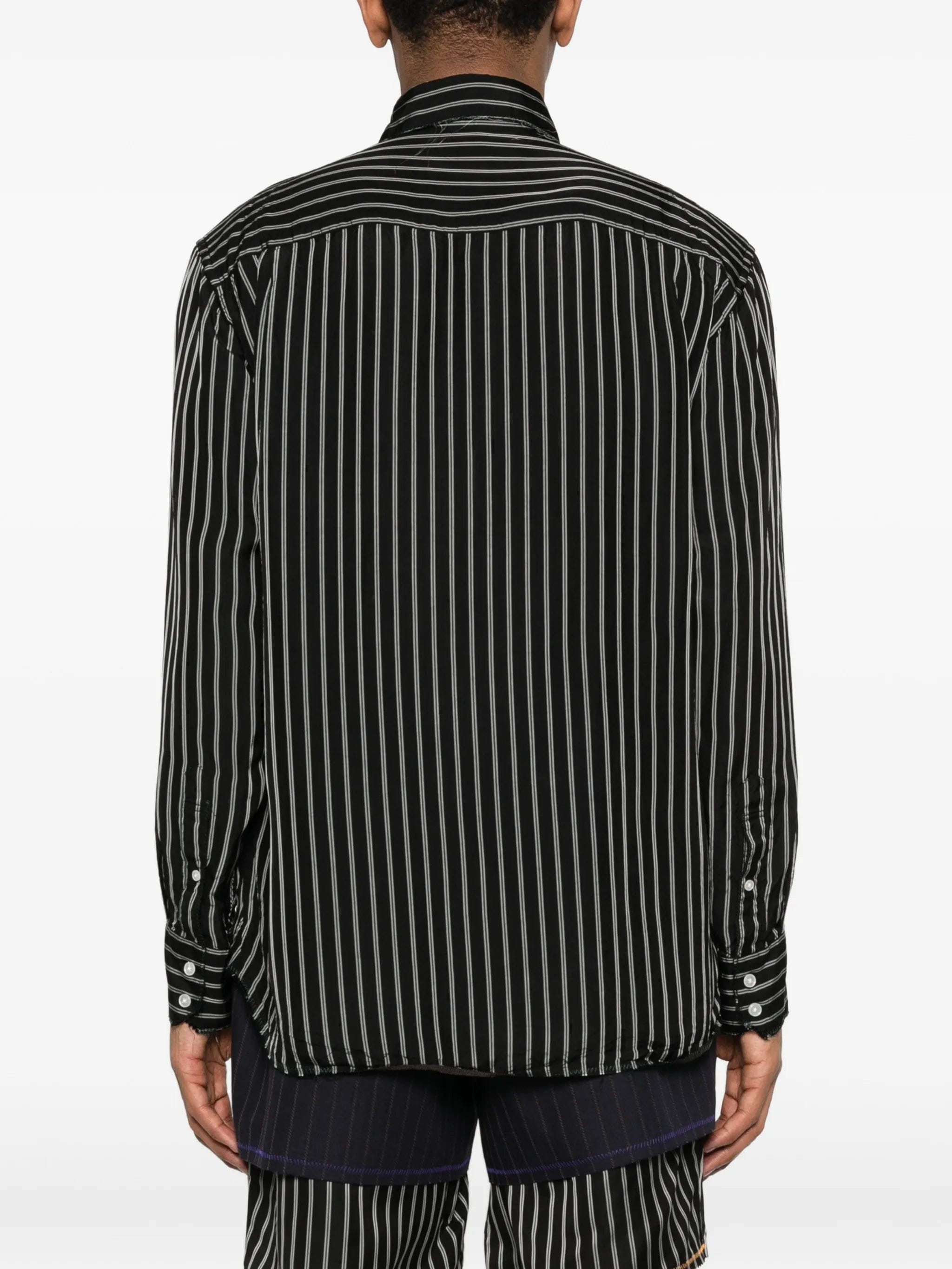 Kolor striped buttoned shirt