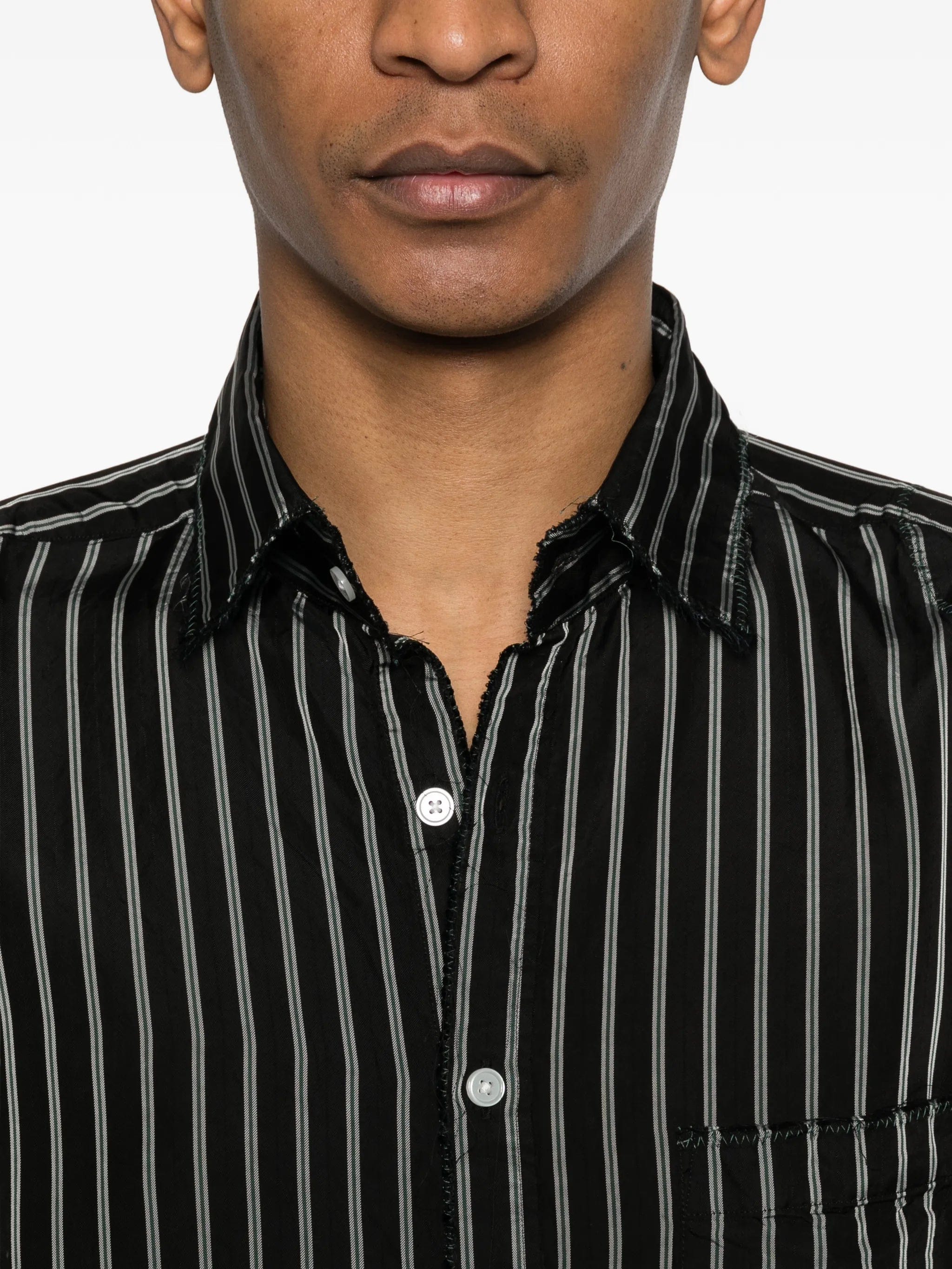 Kolor striped buttoned shirt