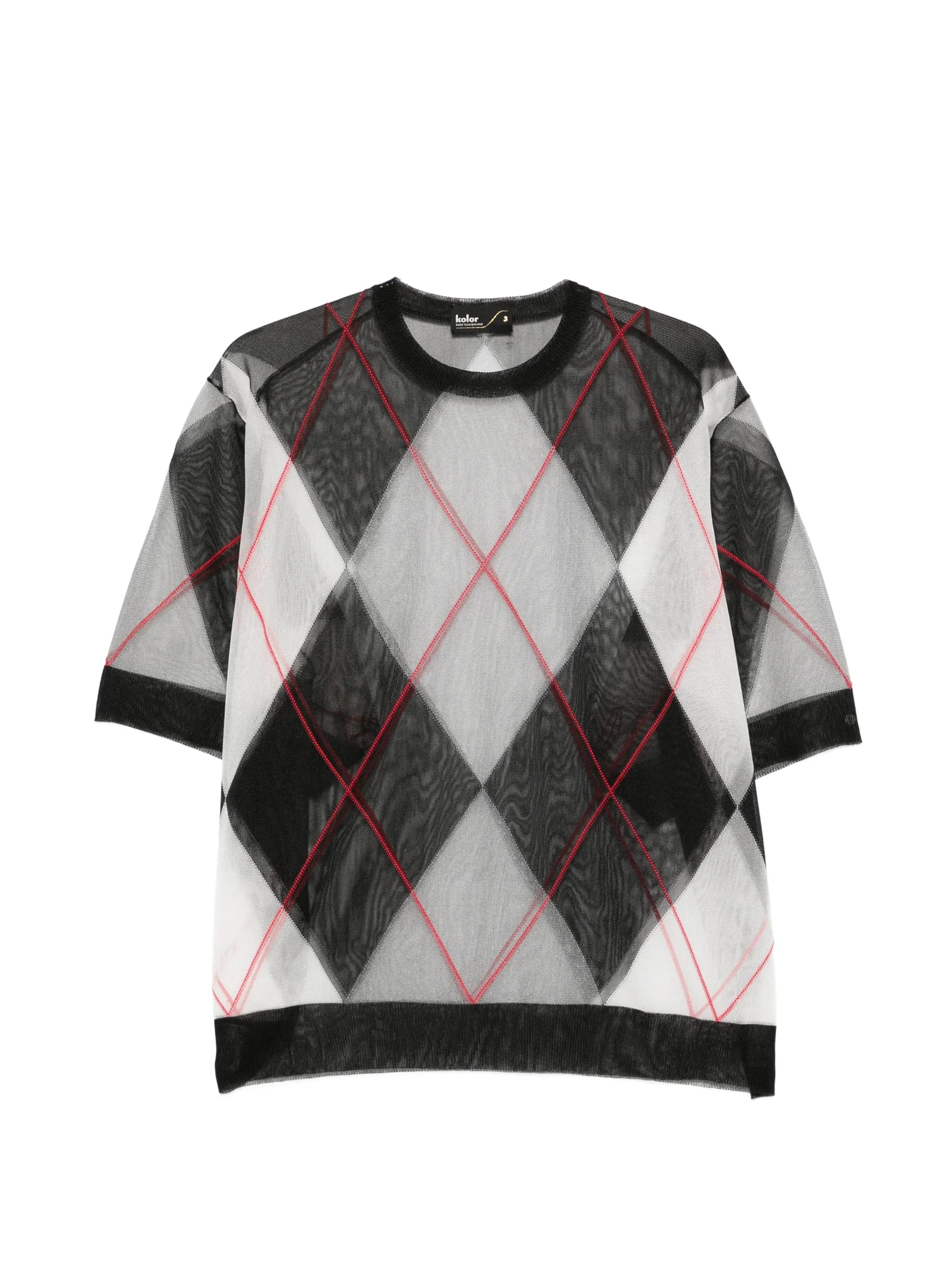 Kolor argyle oversized T - shirt
