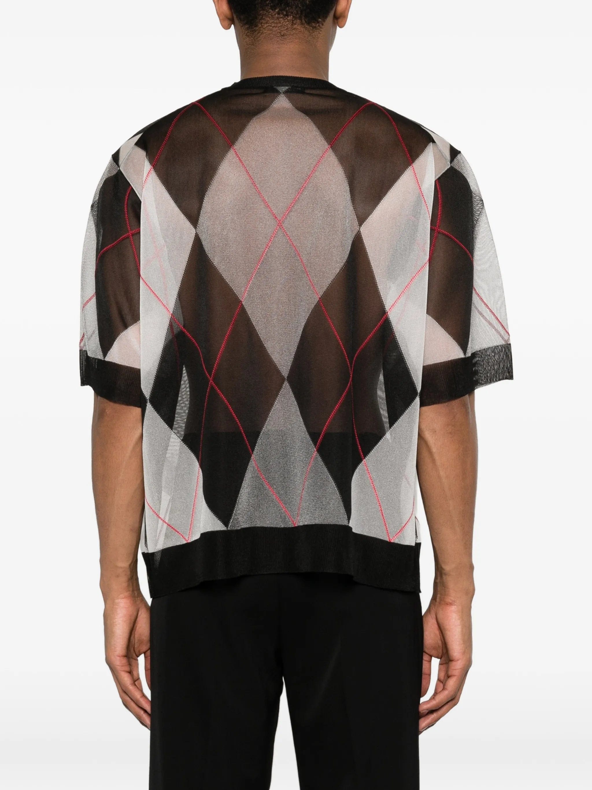Kolor argyle oversized T - shirt