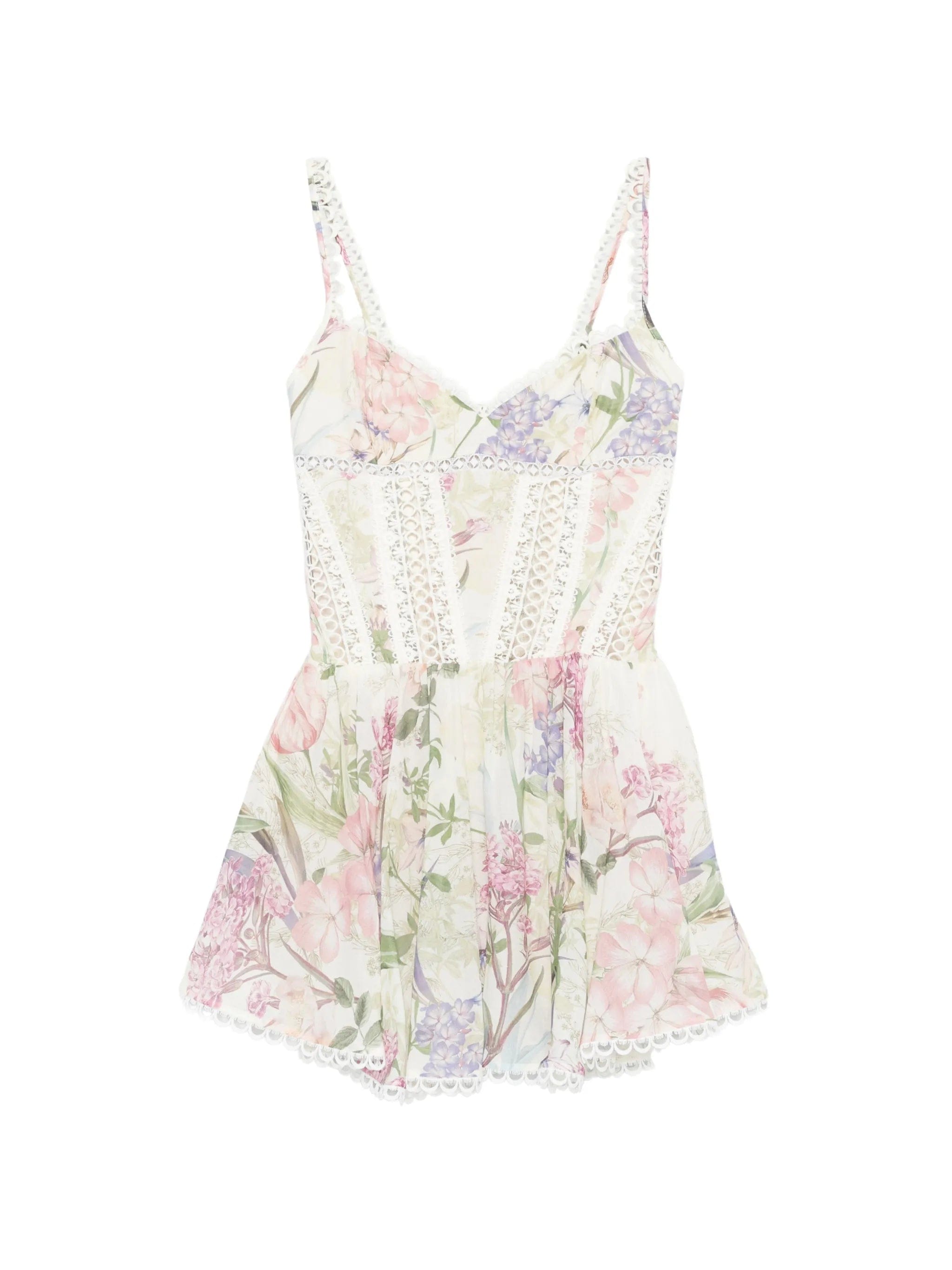 Charo Ruiz Ibiza Gardenia floral - print mini dress