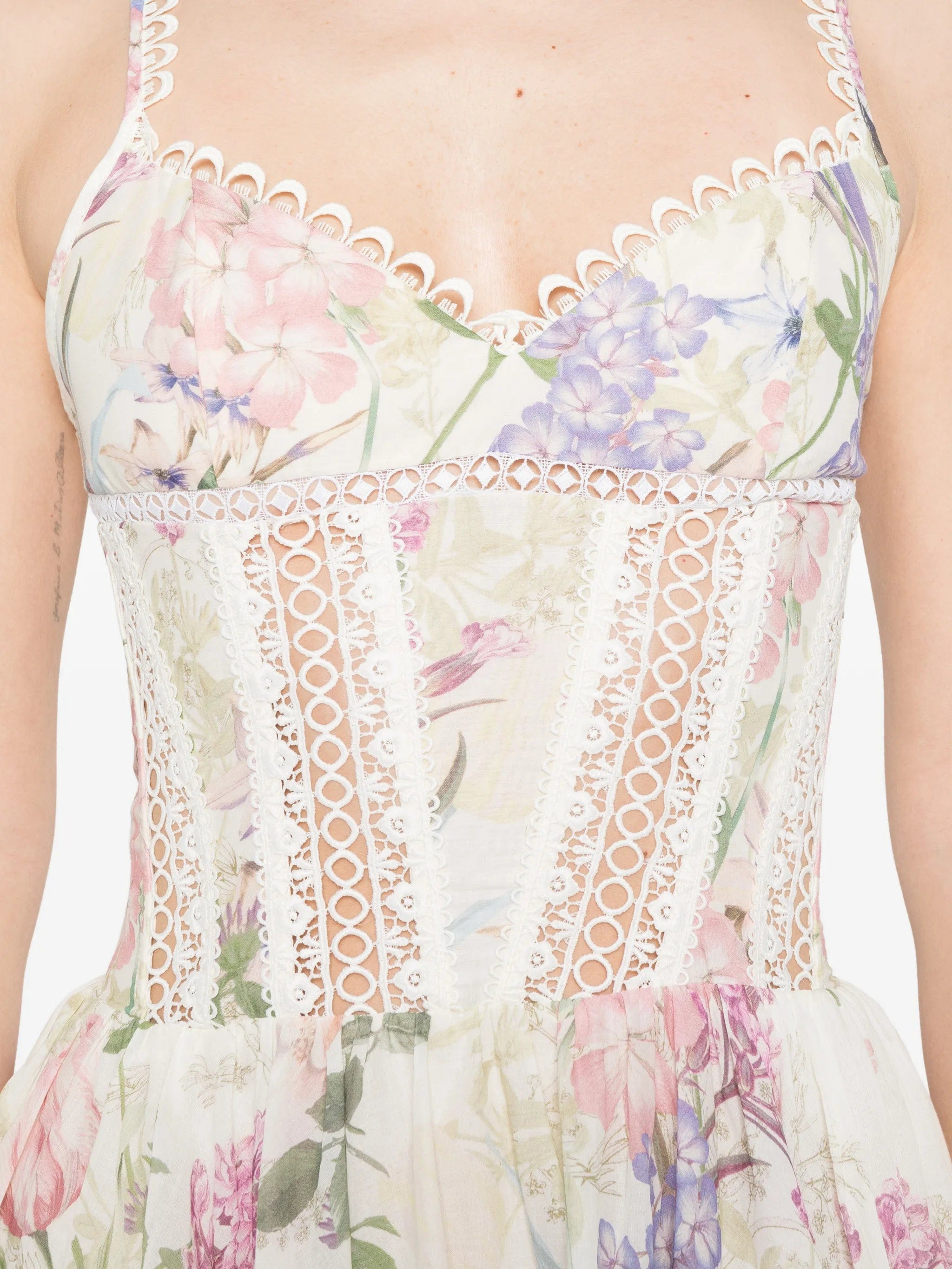 Charo Ruiz Ibiza Gardenia floral - print mini dress
