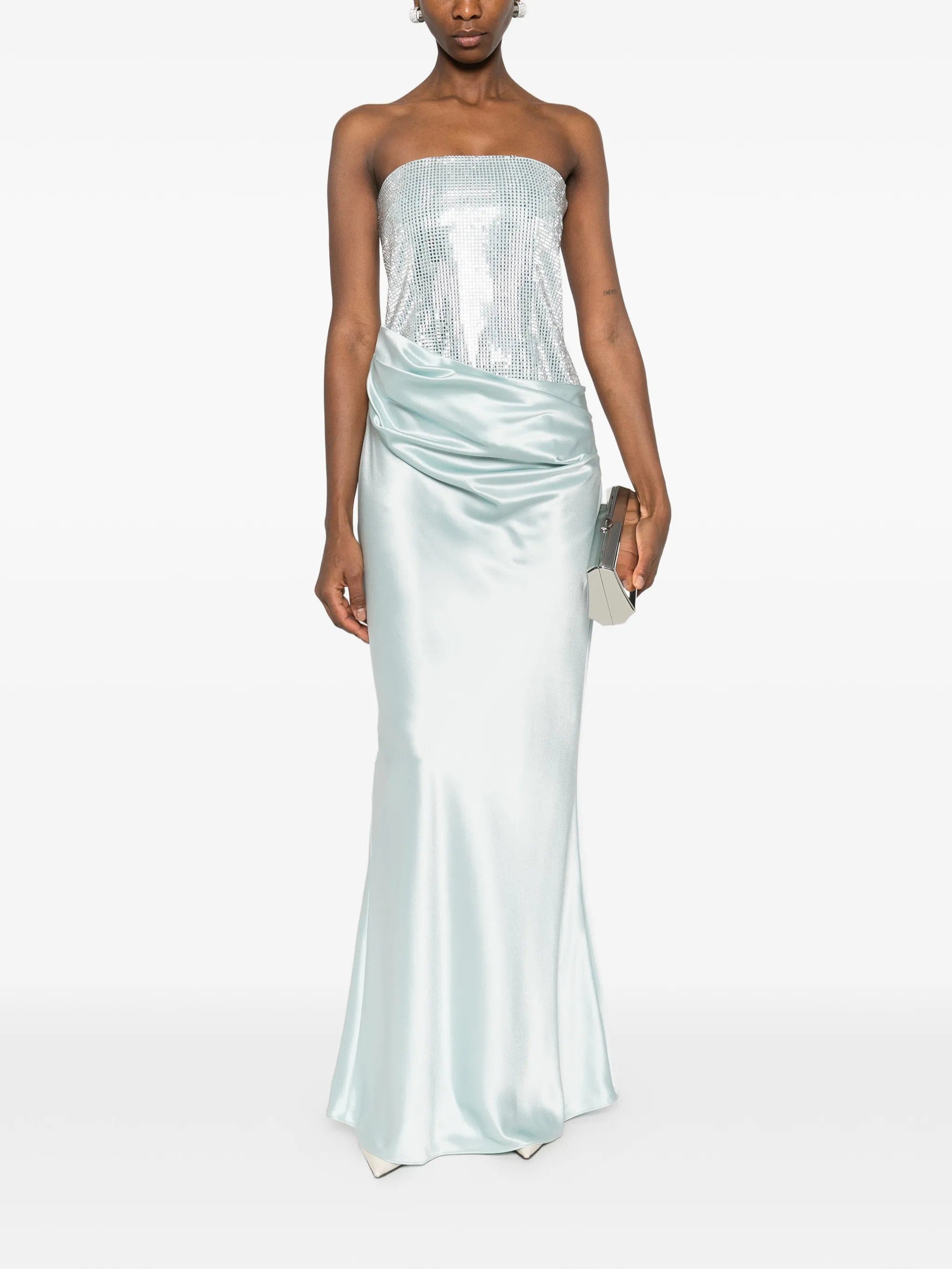Retrofete Alexandra draped maxi dress