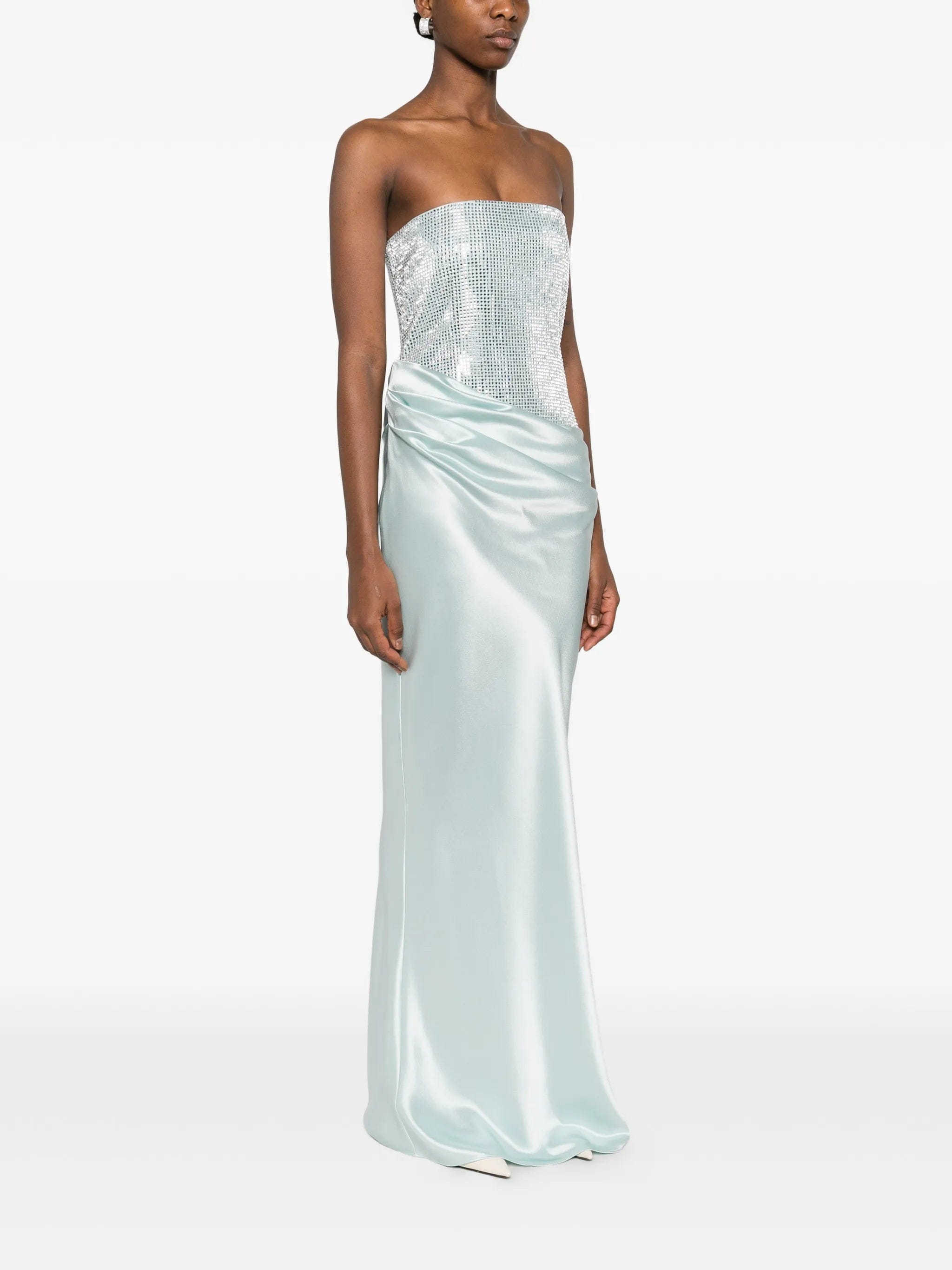 Retrofete Alexandra draped maxi dress