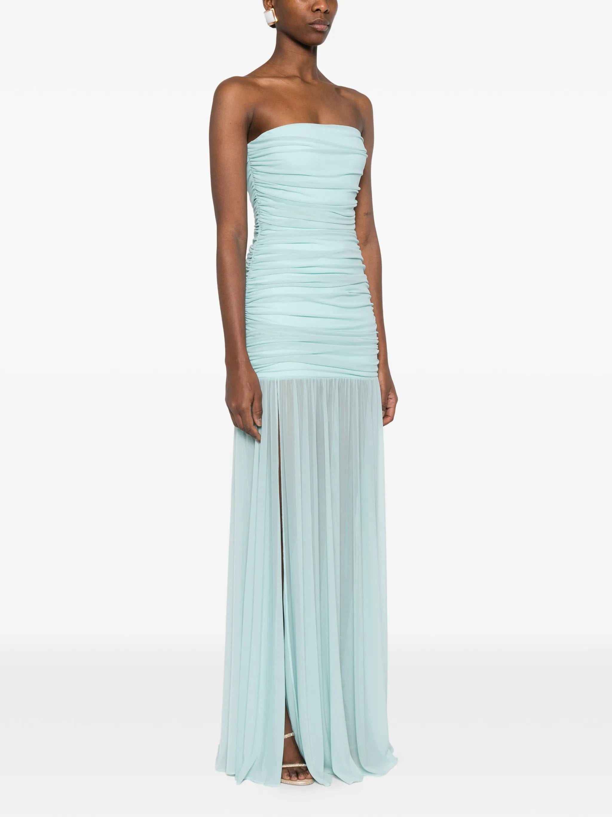 Retrofete Adele ruched strapless dress